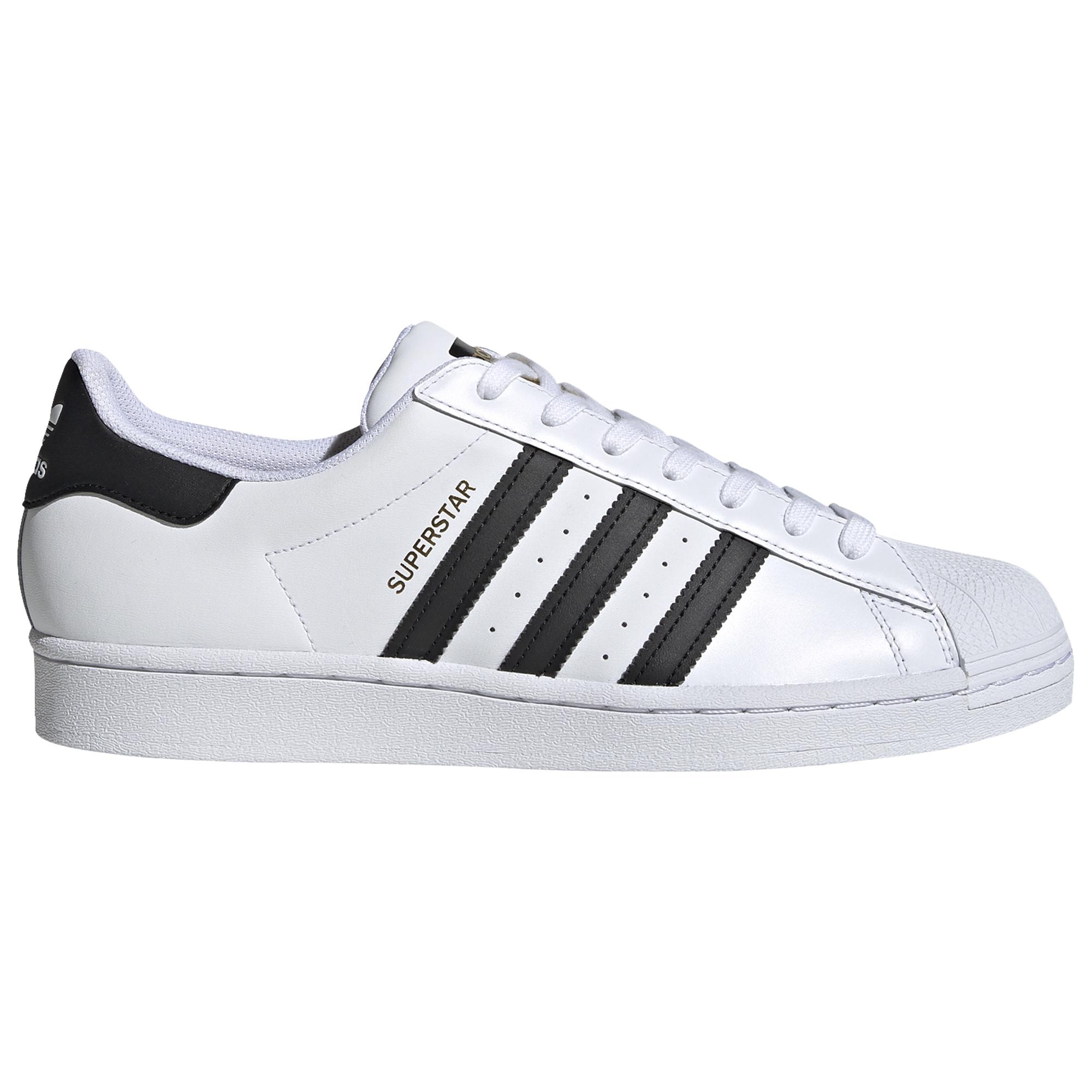 adidas Originals Rubber Superstar Basketball Shoes in White/Black