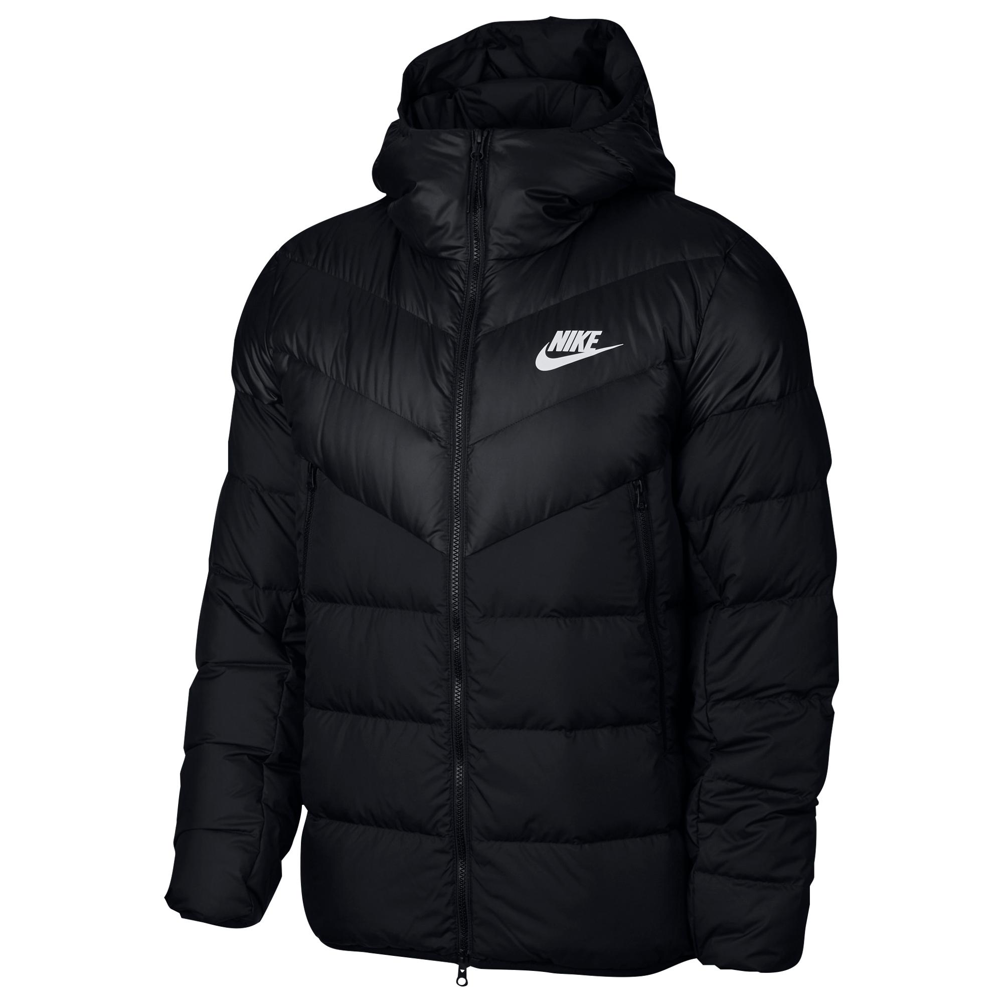 Nike Sportswear Windrunner Down Jacket in Black/White (Black) for Men | Lyst