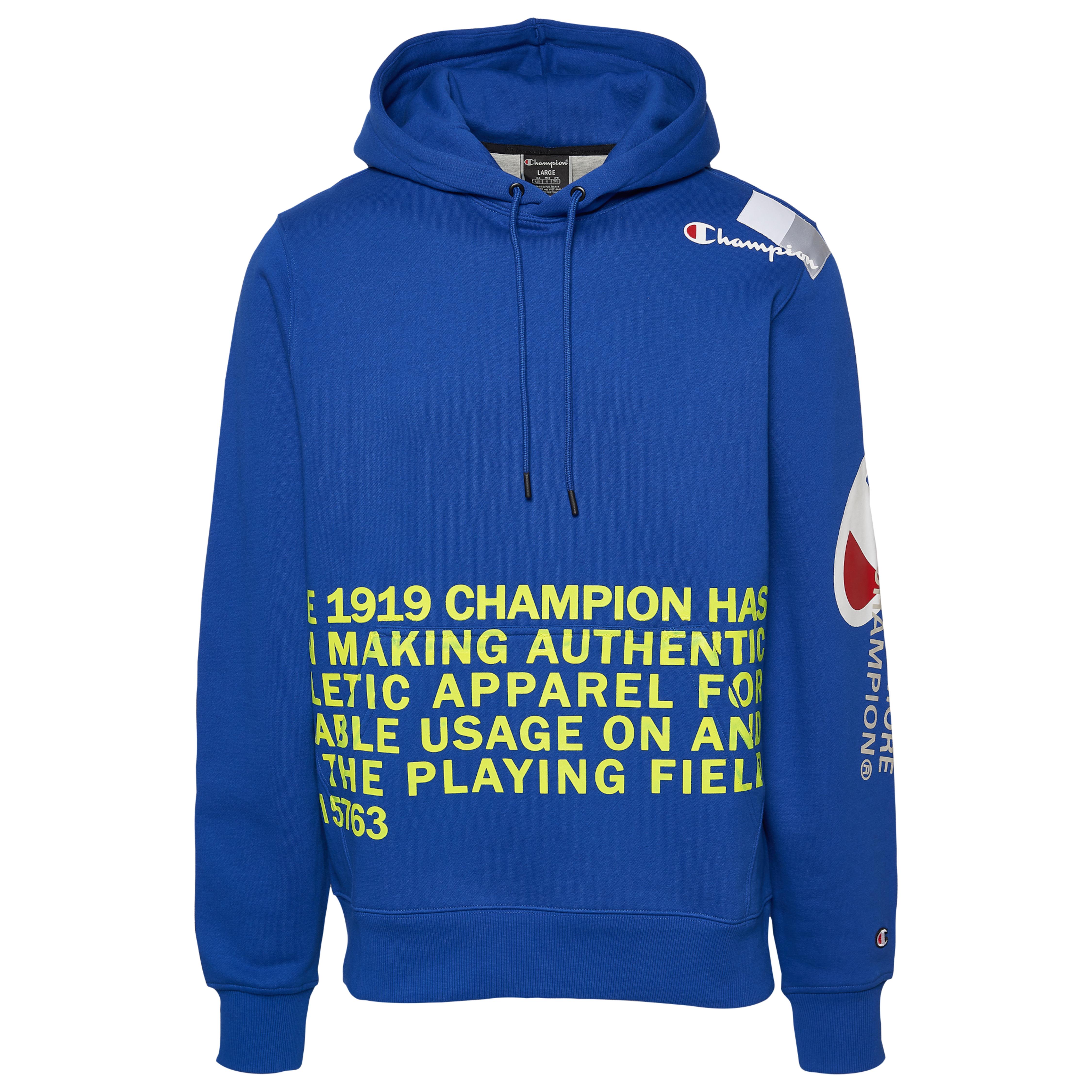 Champion Super Fleece Behind Label Hoodie Sweatshirt in Blue for Men -