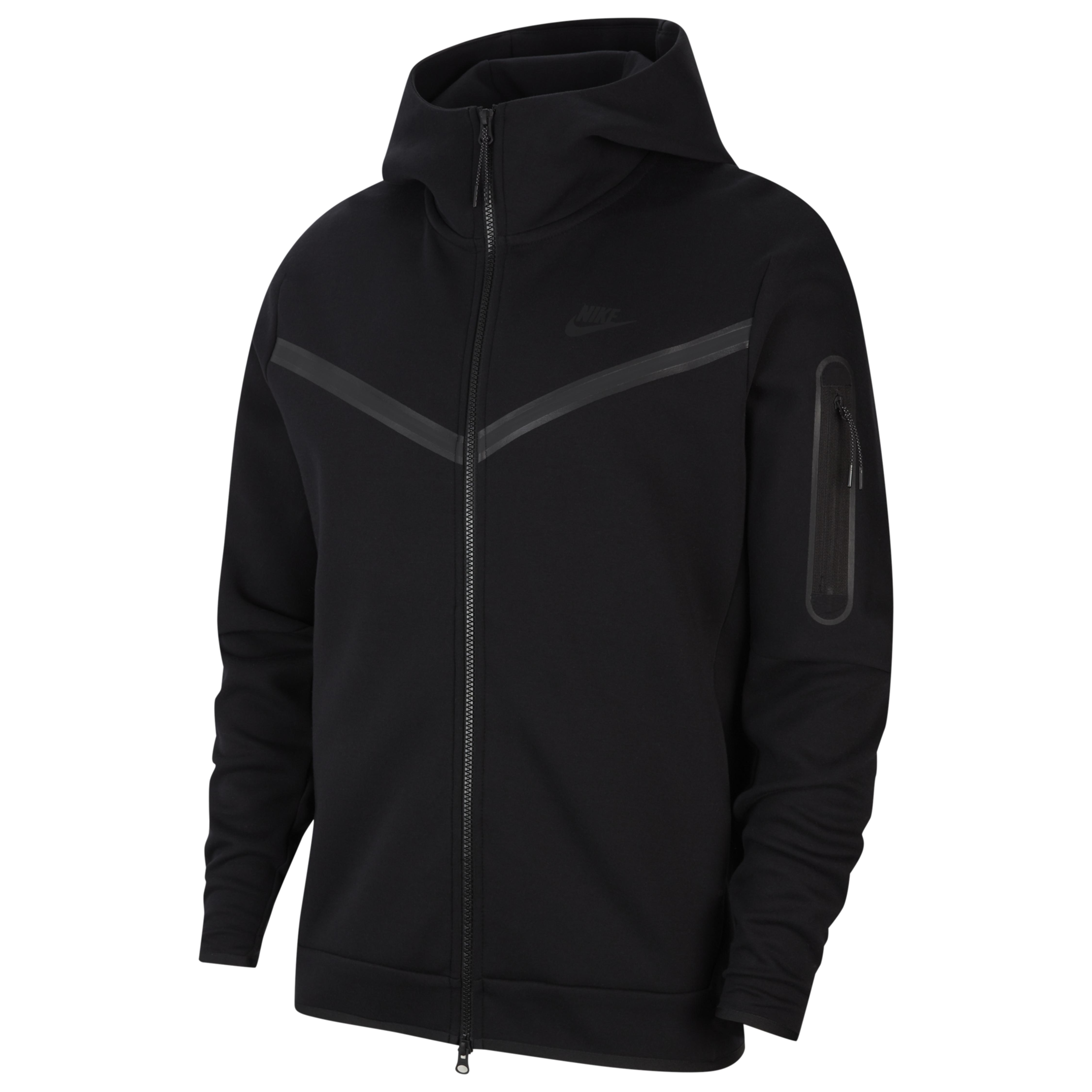 Nike Tech Fleece Full-zip Hoodie in Black/Black (Black) for Men - Lyst