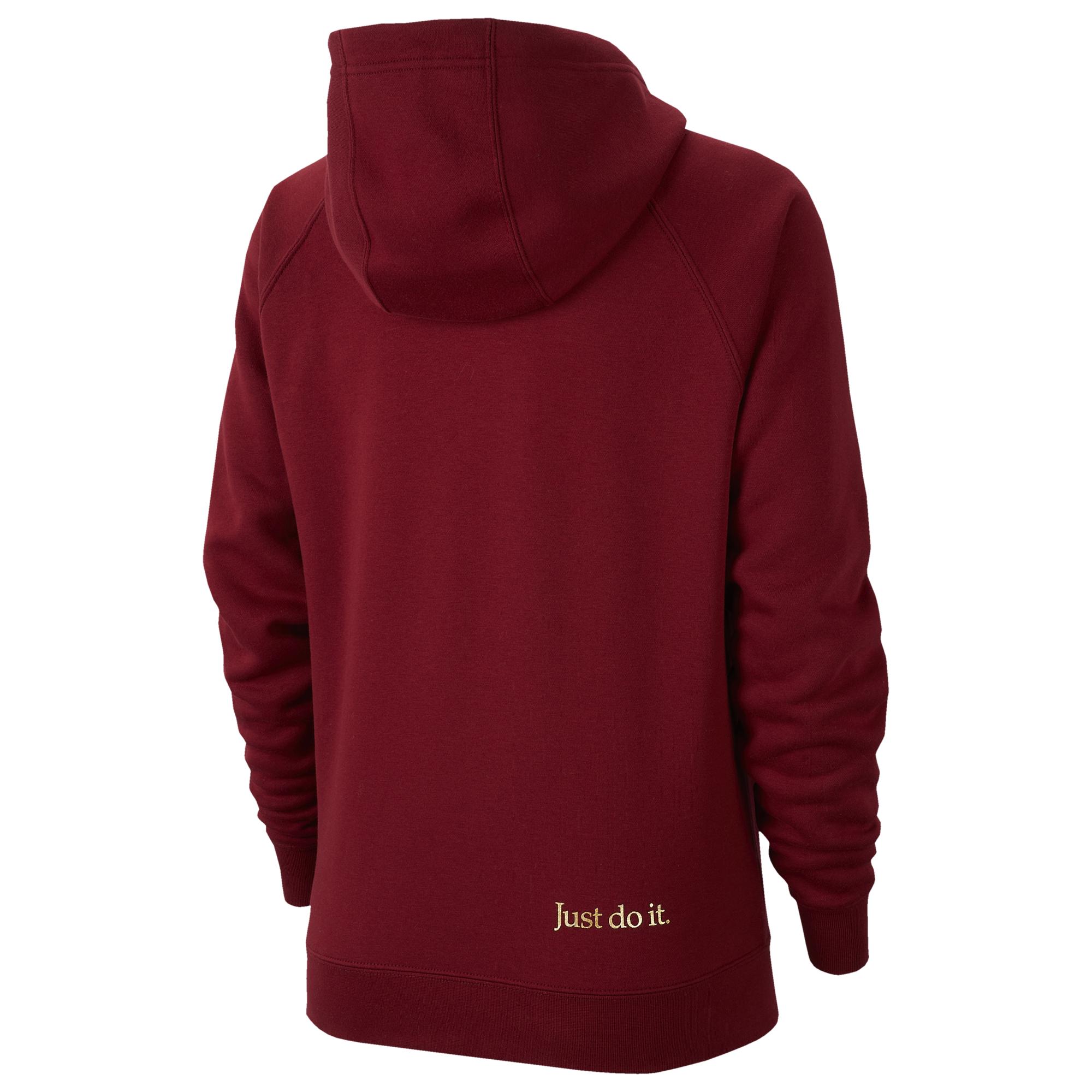 red and gold nike hoodie
