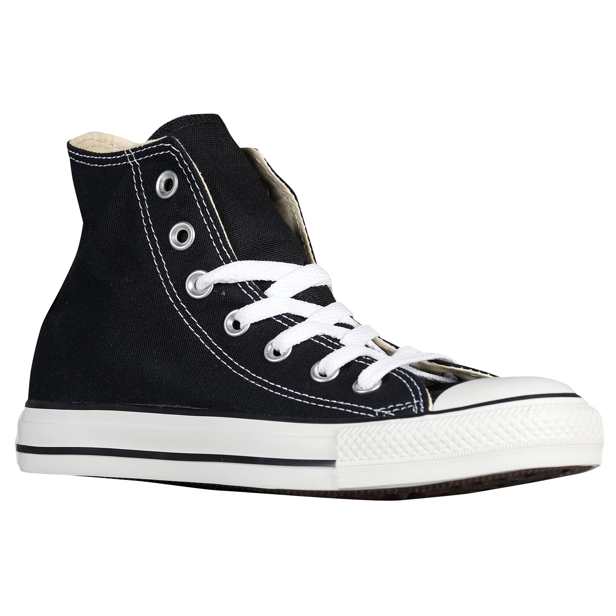 Converse Canvas All Star Hi Basketball Shoes in Black/White (Black) for ...