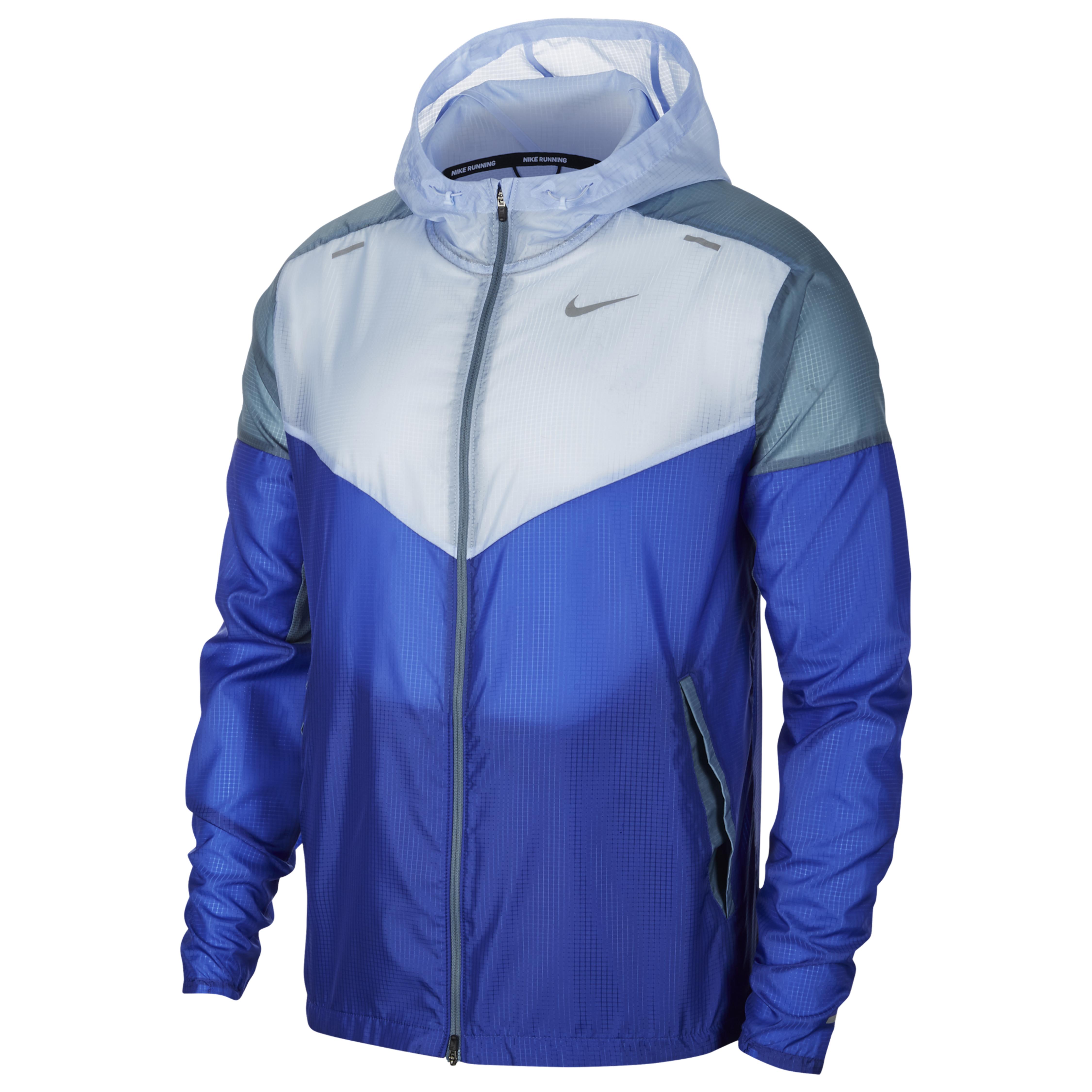nike men's windrunner blue jacket