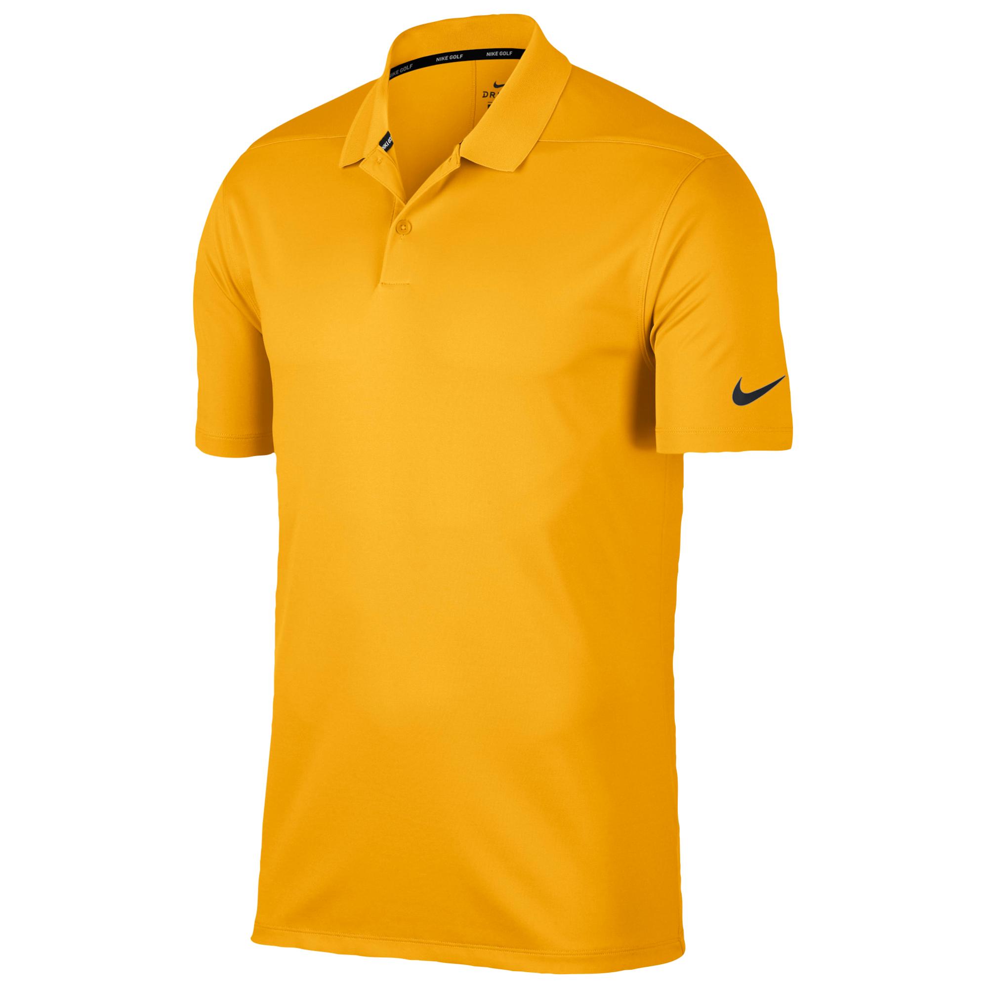 Nike Synthetic Drifit Victory Solid Golf Polo Shirt in University Gold