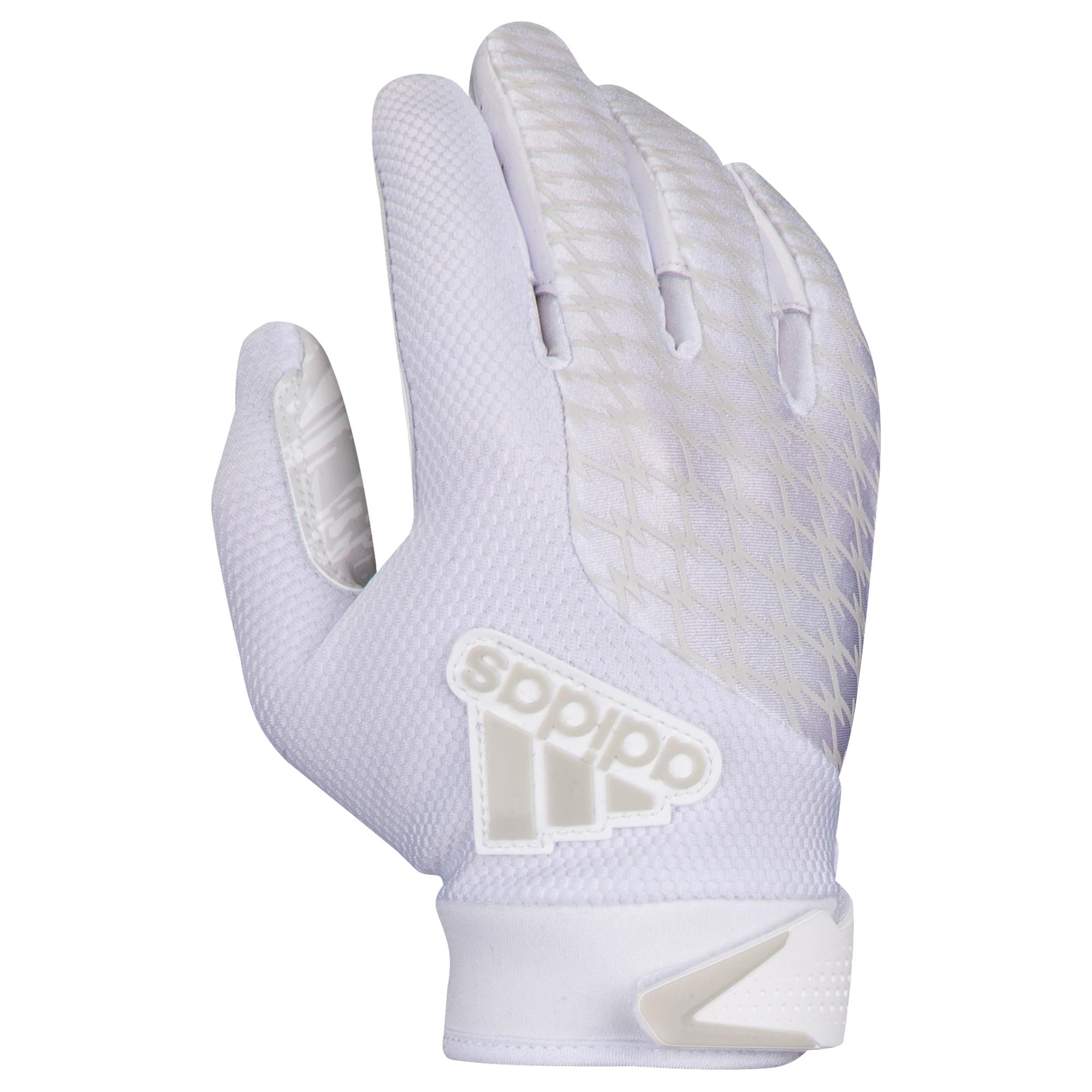 white adidas football gloves