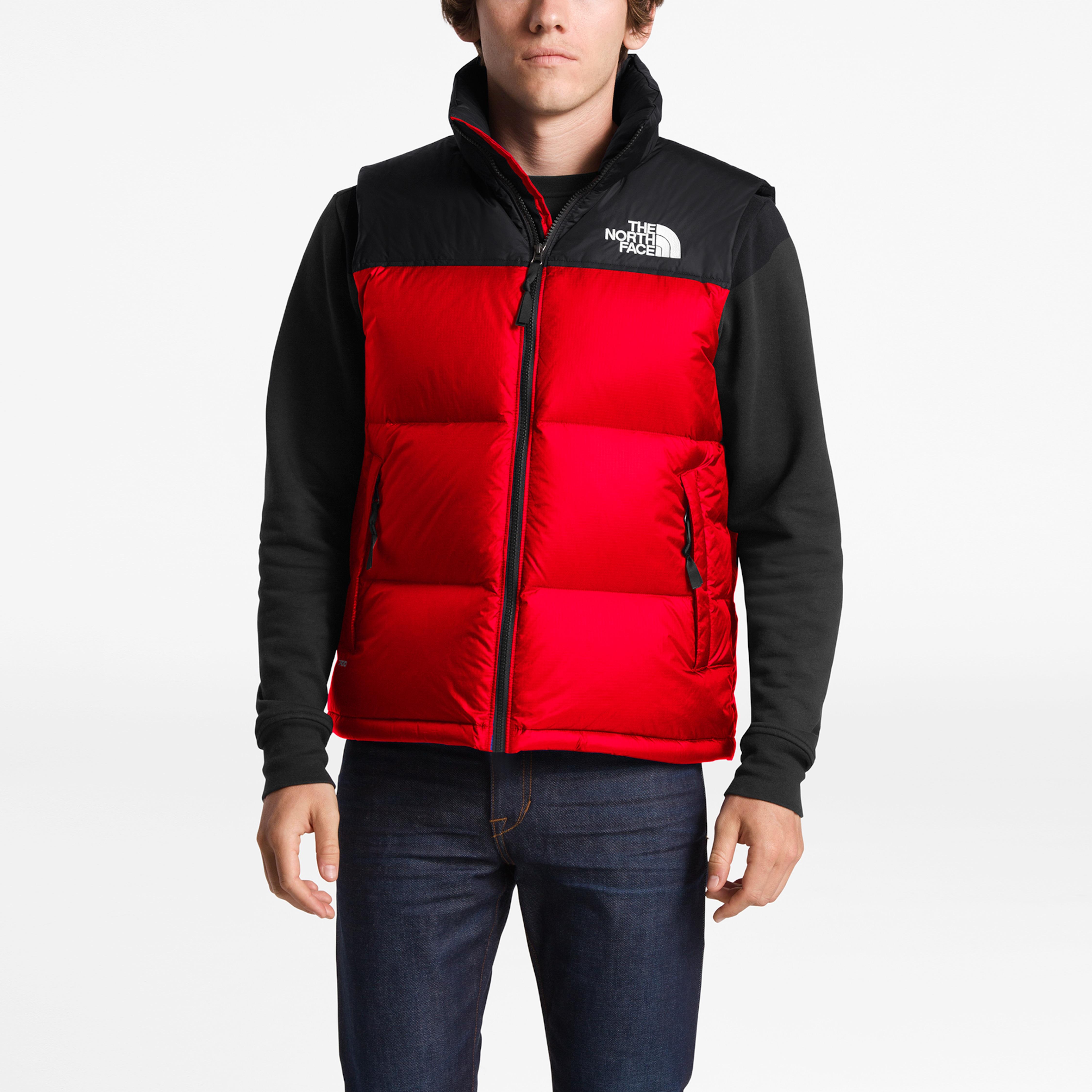 The North Face Synthetic 1996 Retro Nuptse Vest in Red for Men | Lyst