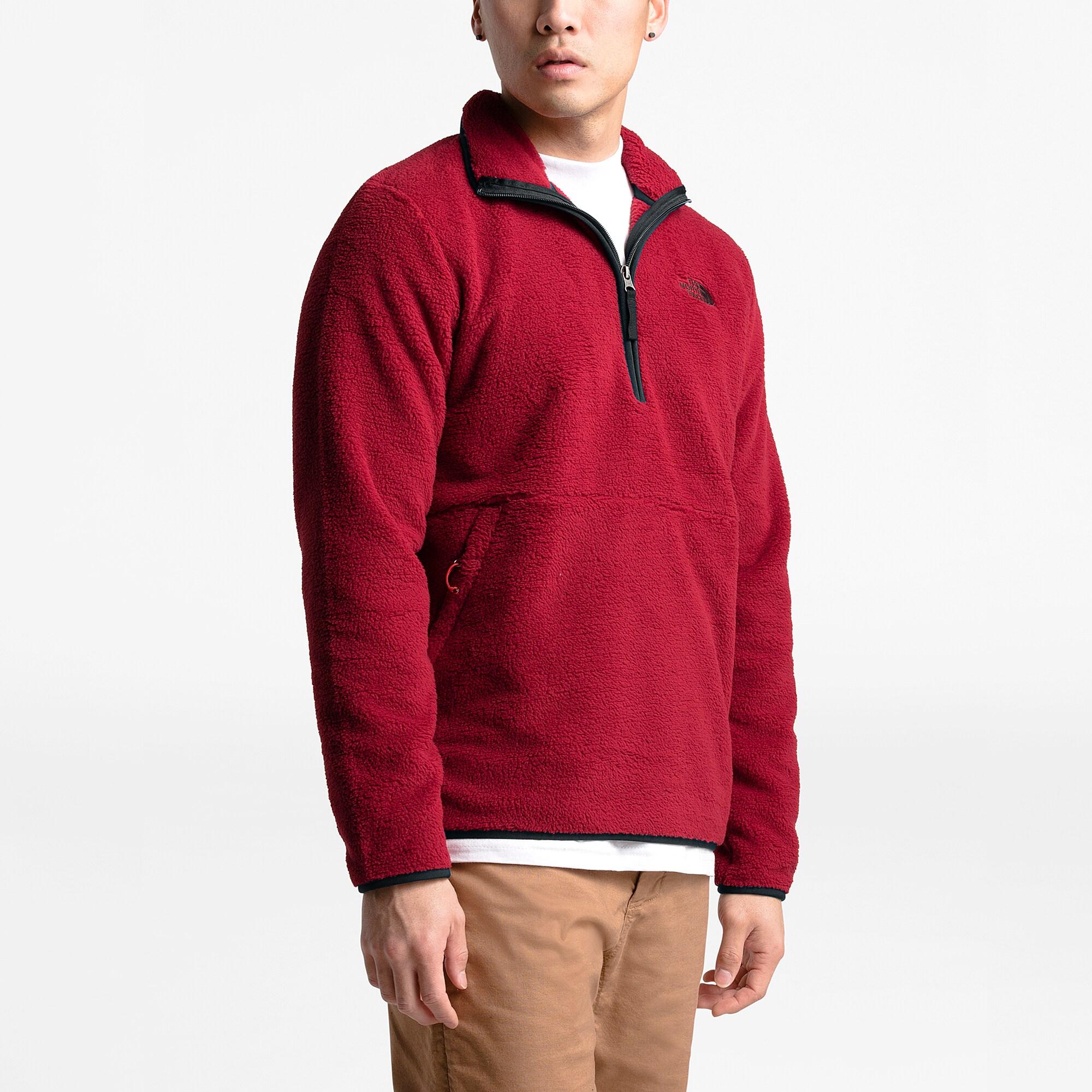 north face sherpa quarter zip