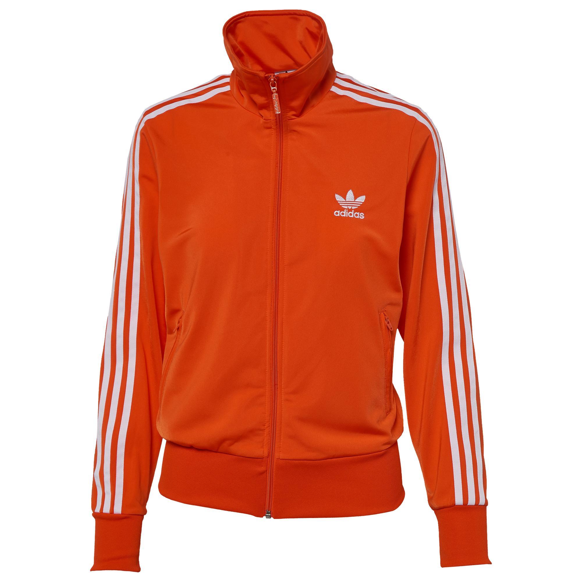 orange adidas track top