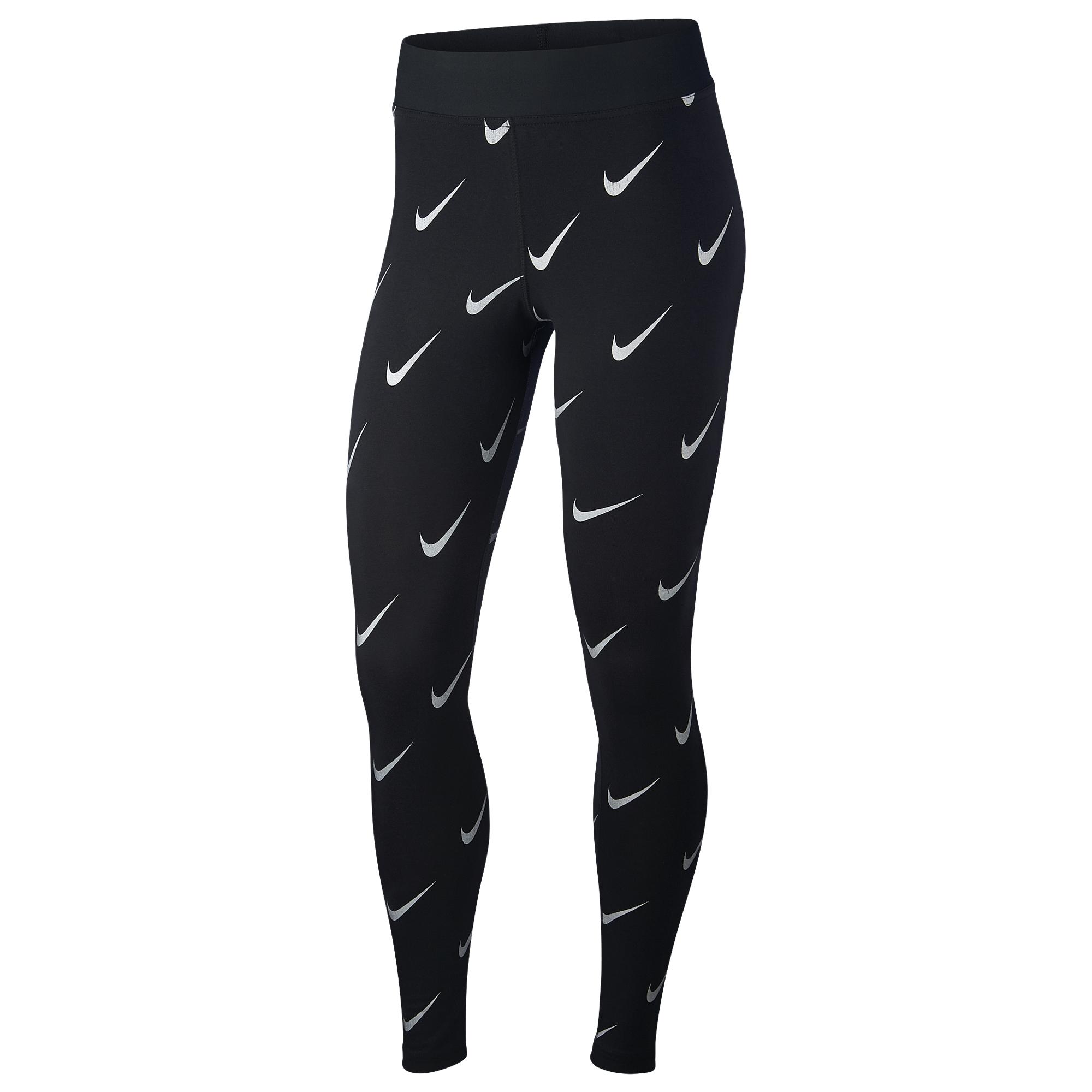 nike metallic clash high waisted leggings