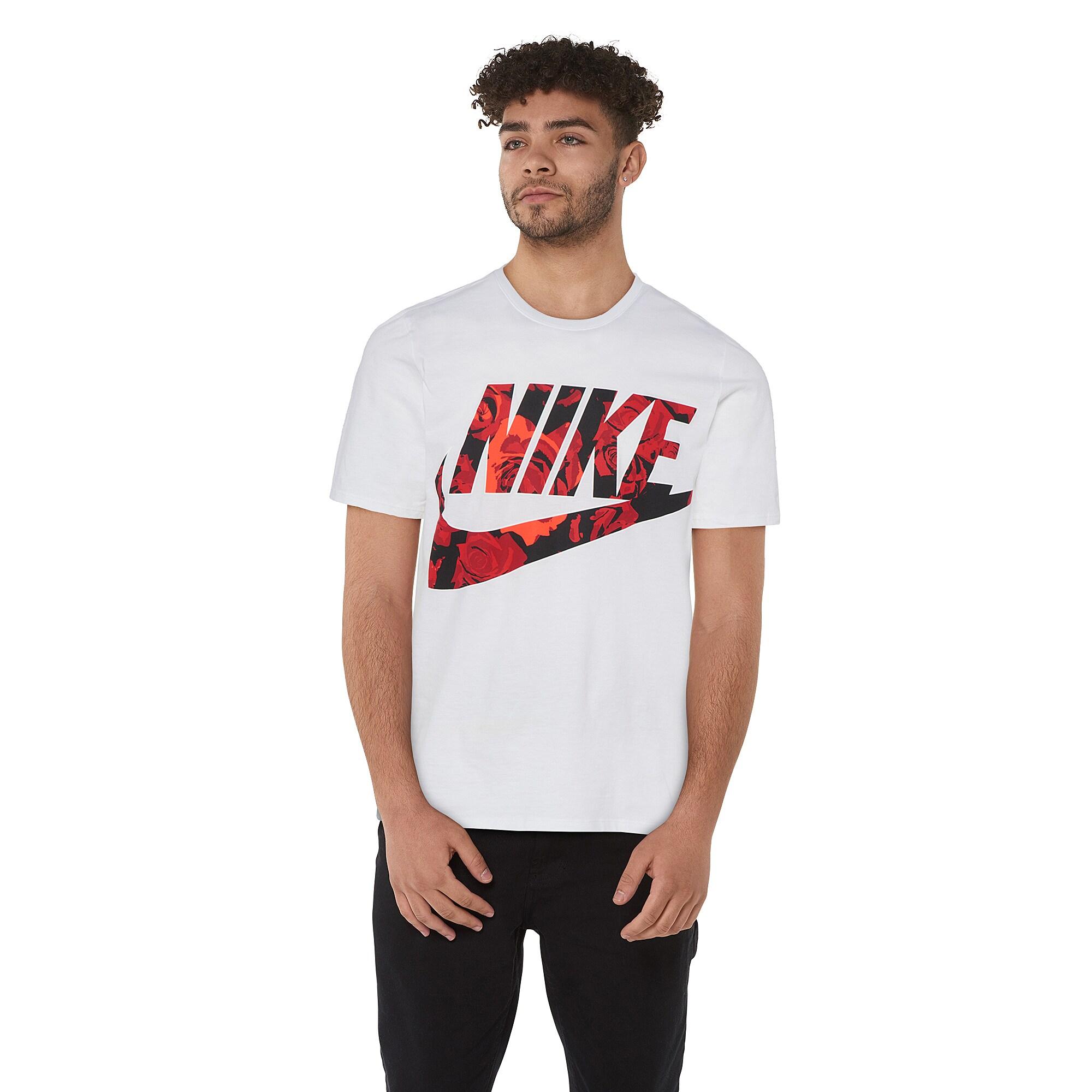 nike red and black t shirt