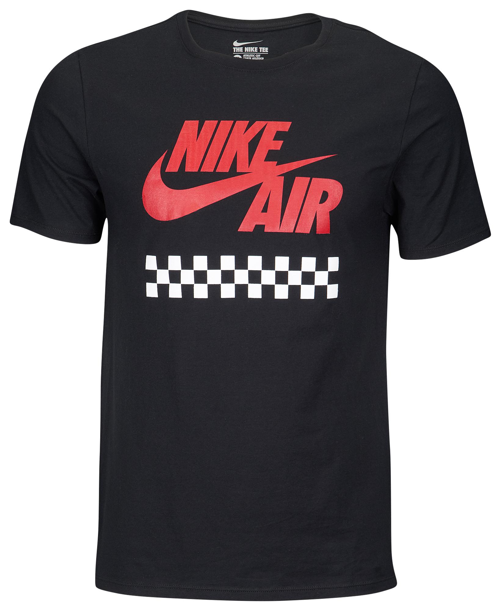 nike shirt black and red