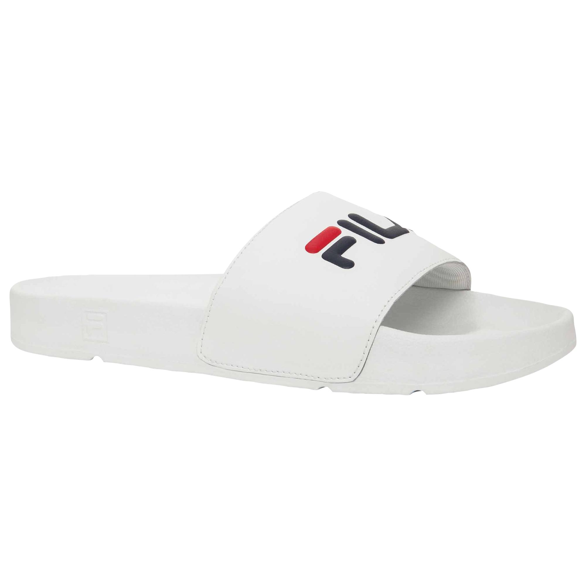 white fila slides