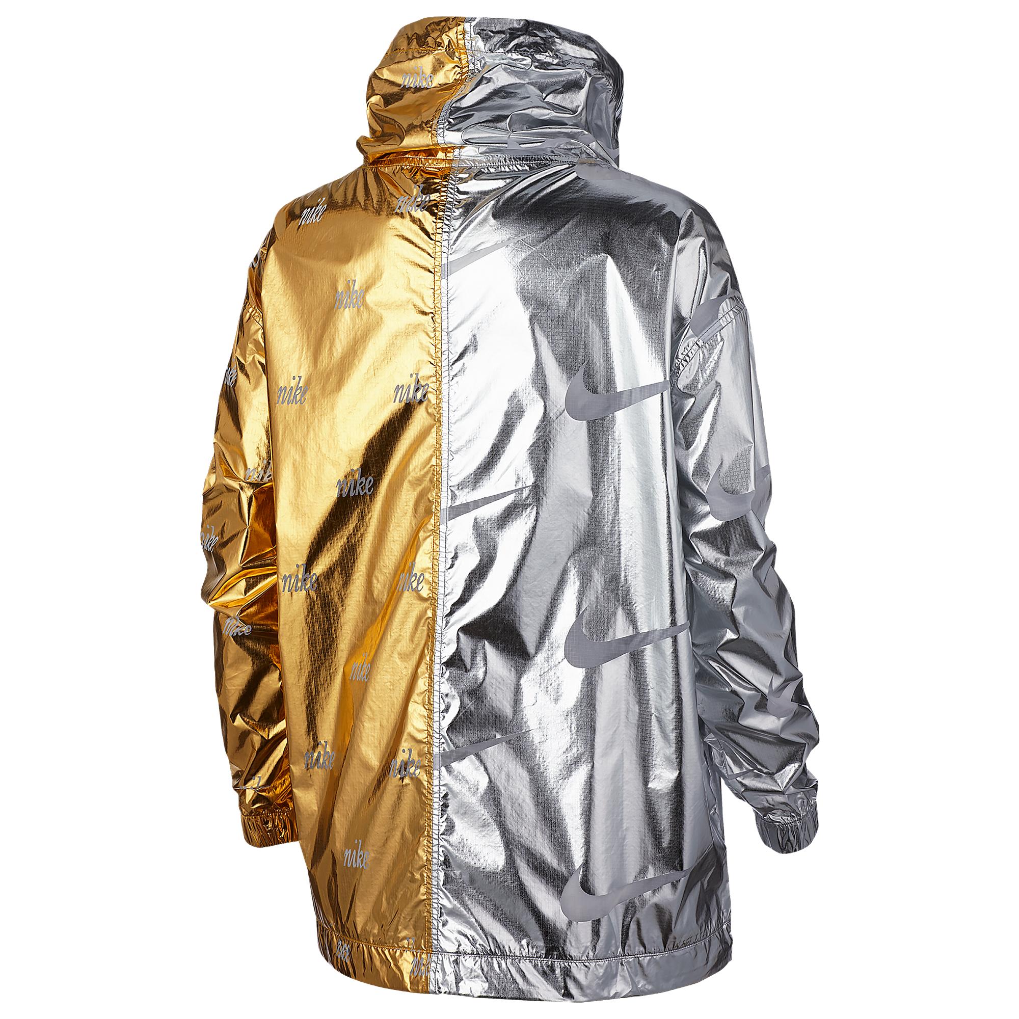 nike gold and silver jacket