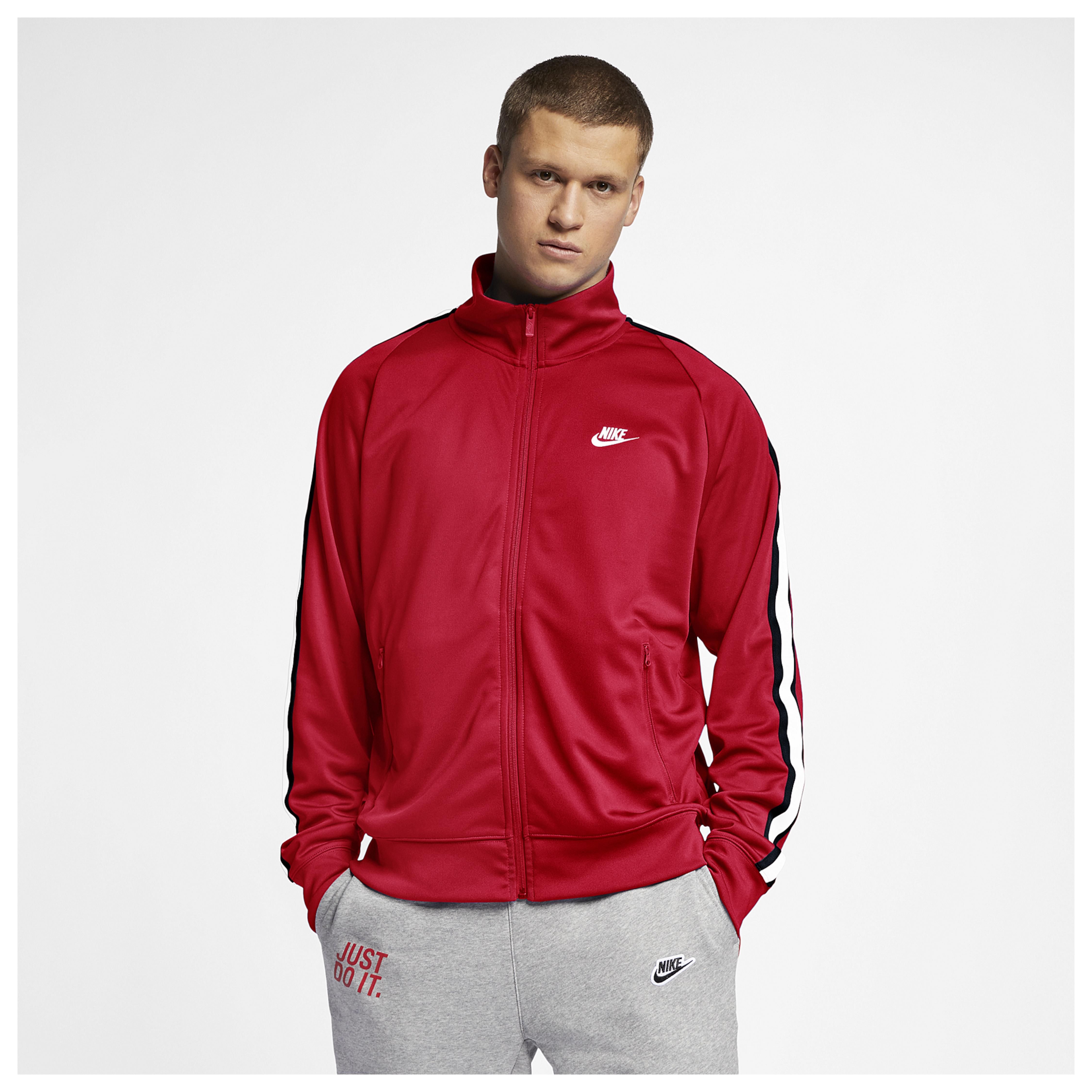 nike tribute jacket red