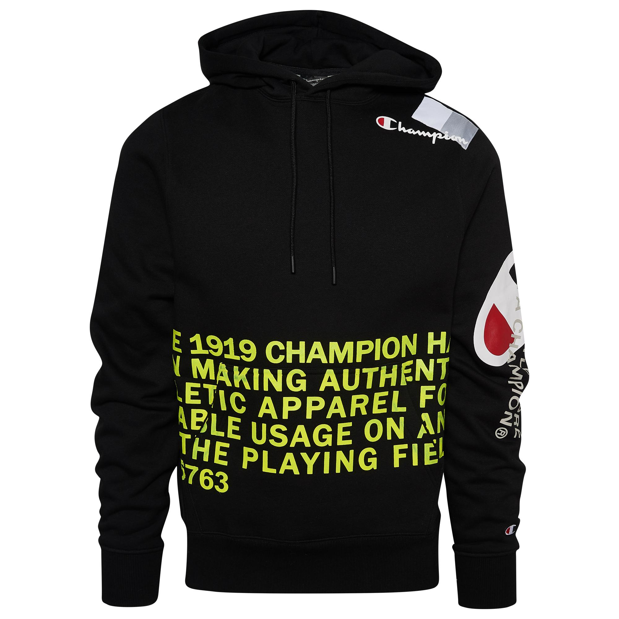 champion super fleece behind the label hoodie