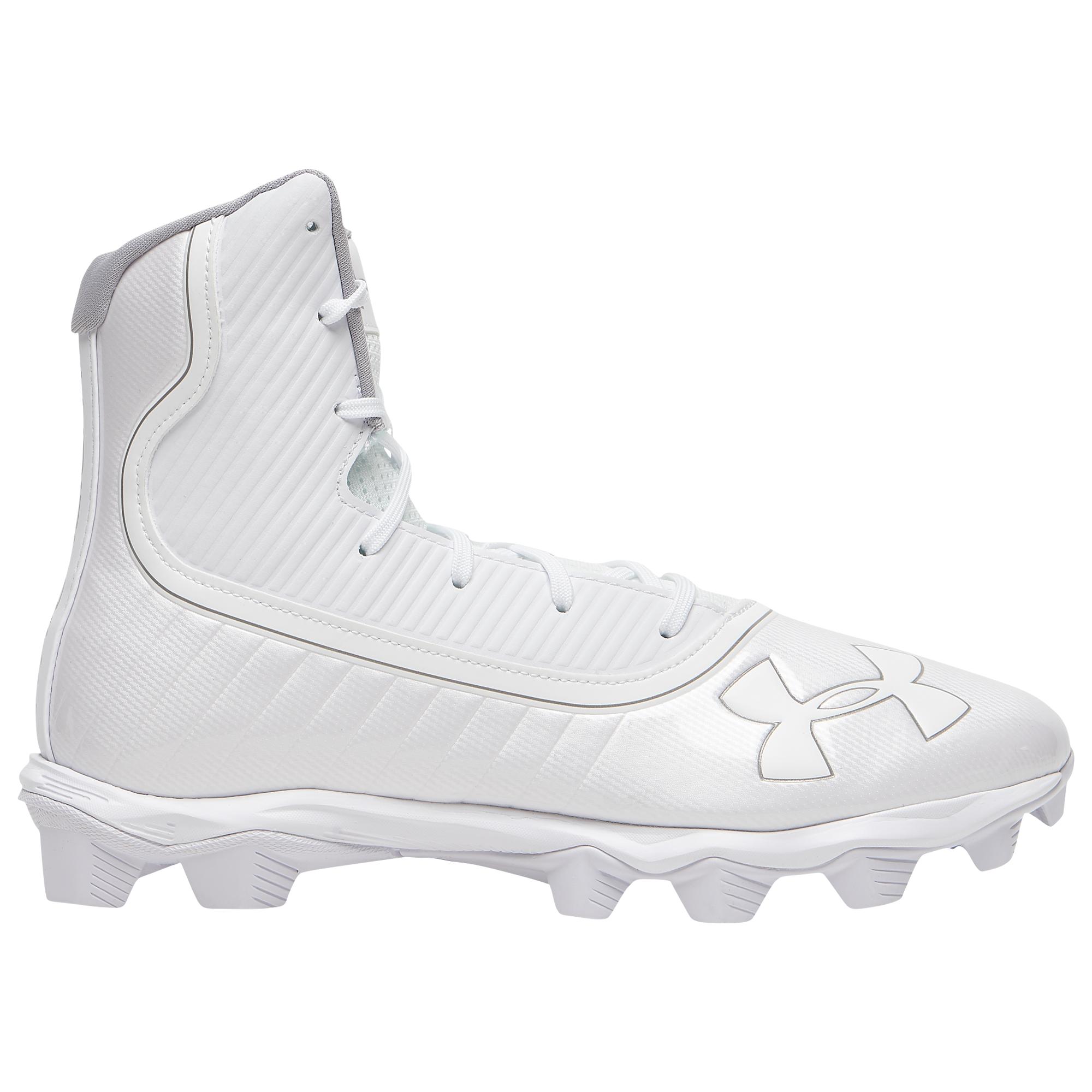 Under Armour Synthetic Highlight Rm Molded Cleats Shoes in White ...