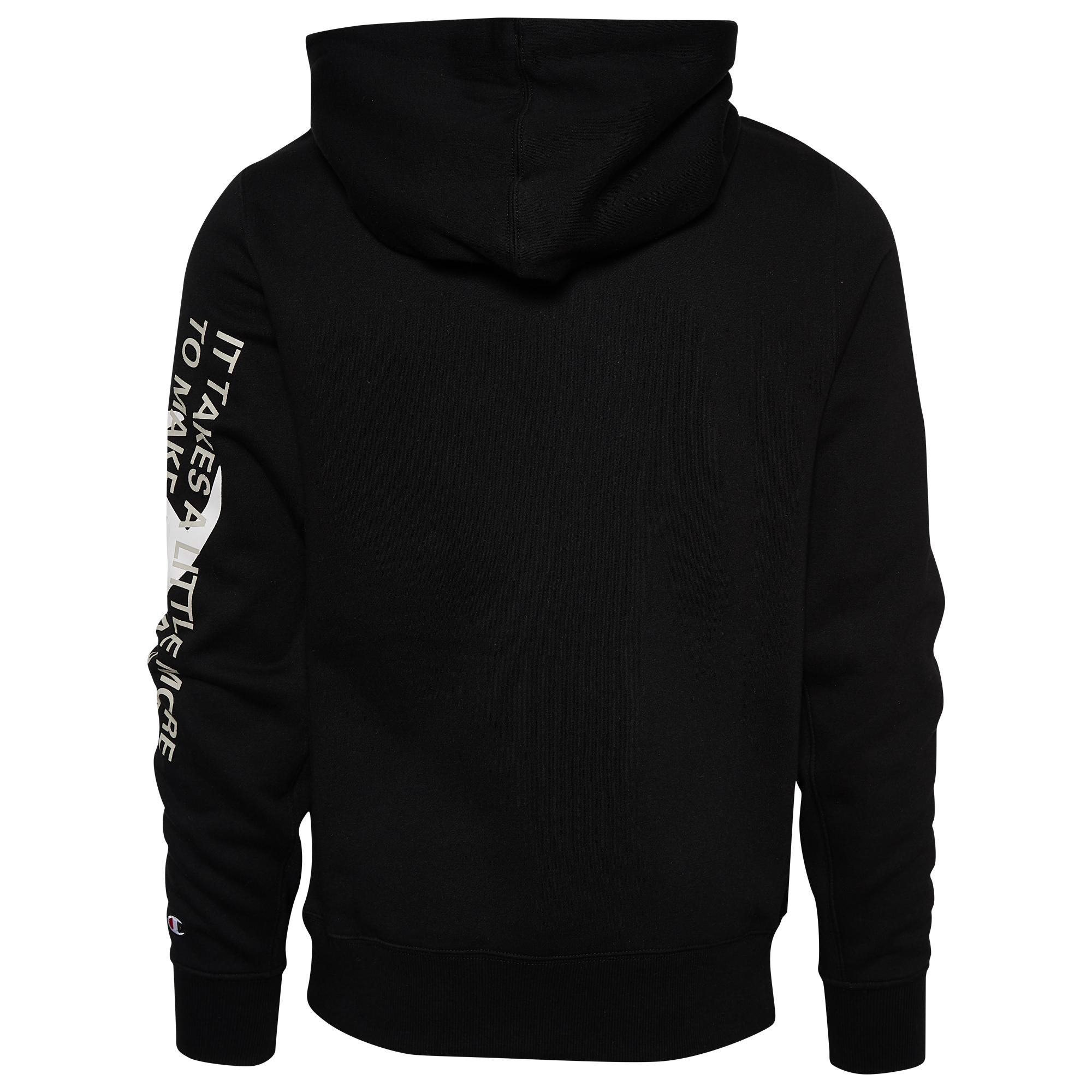 Champion Fleece Behind The Label Black Hoodie Slovakia, 36% - raptorunderlayment.com