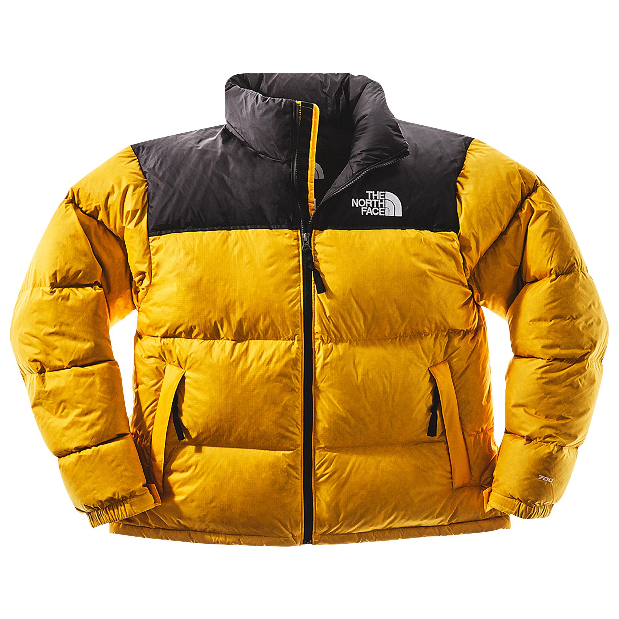 the north face 1996 retro nuptse jacket yellow