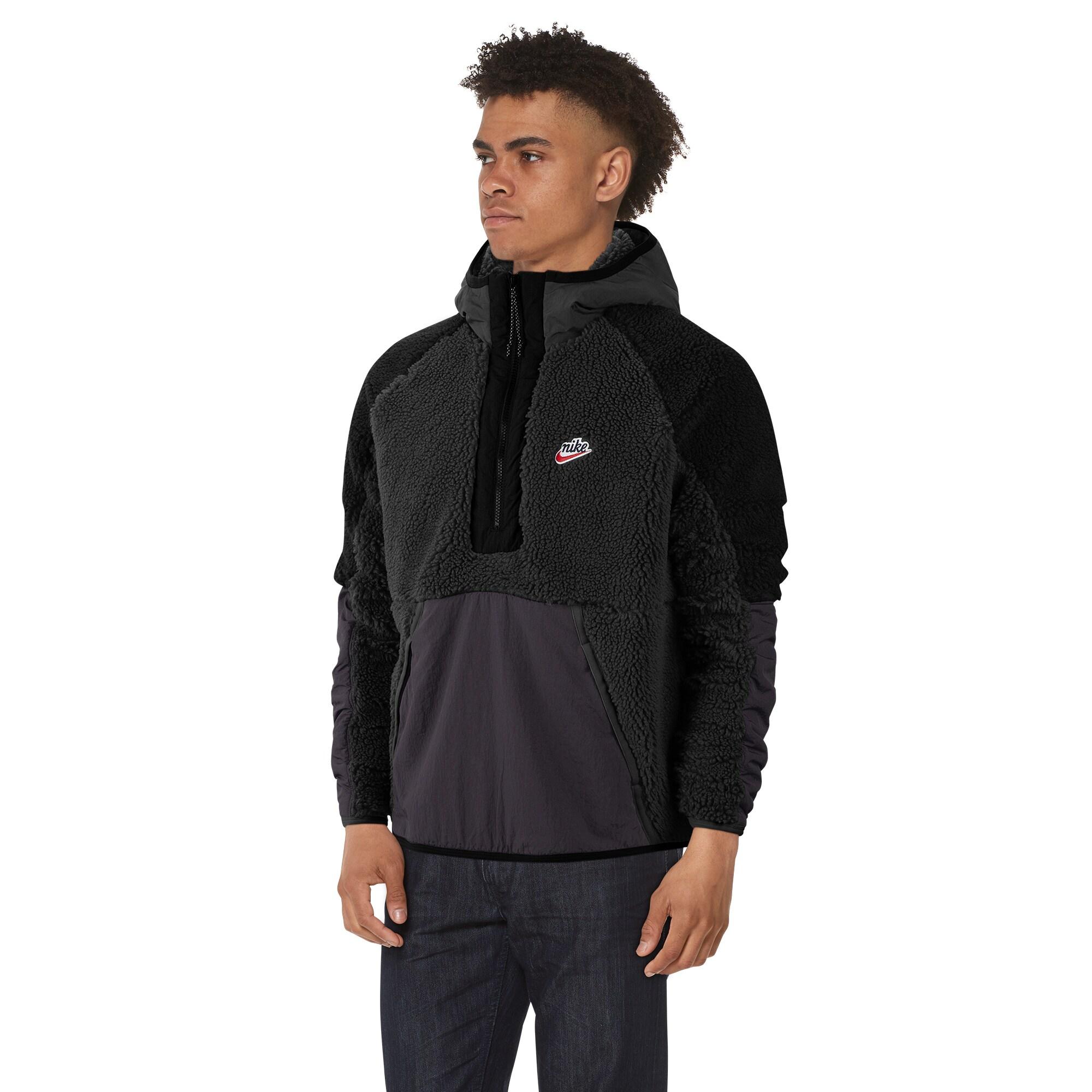 nike sherpa half zip fleece