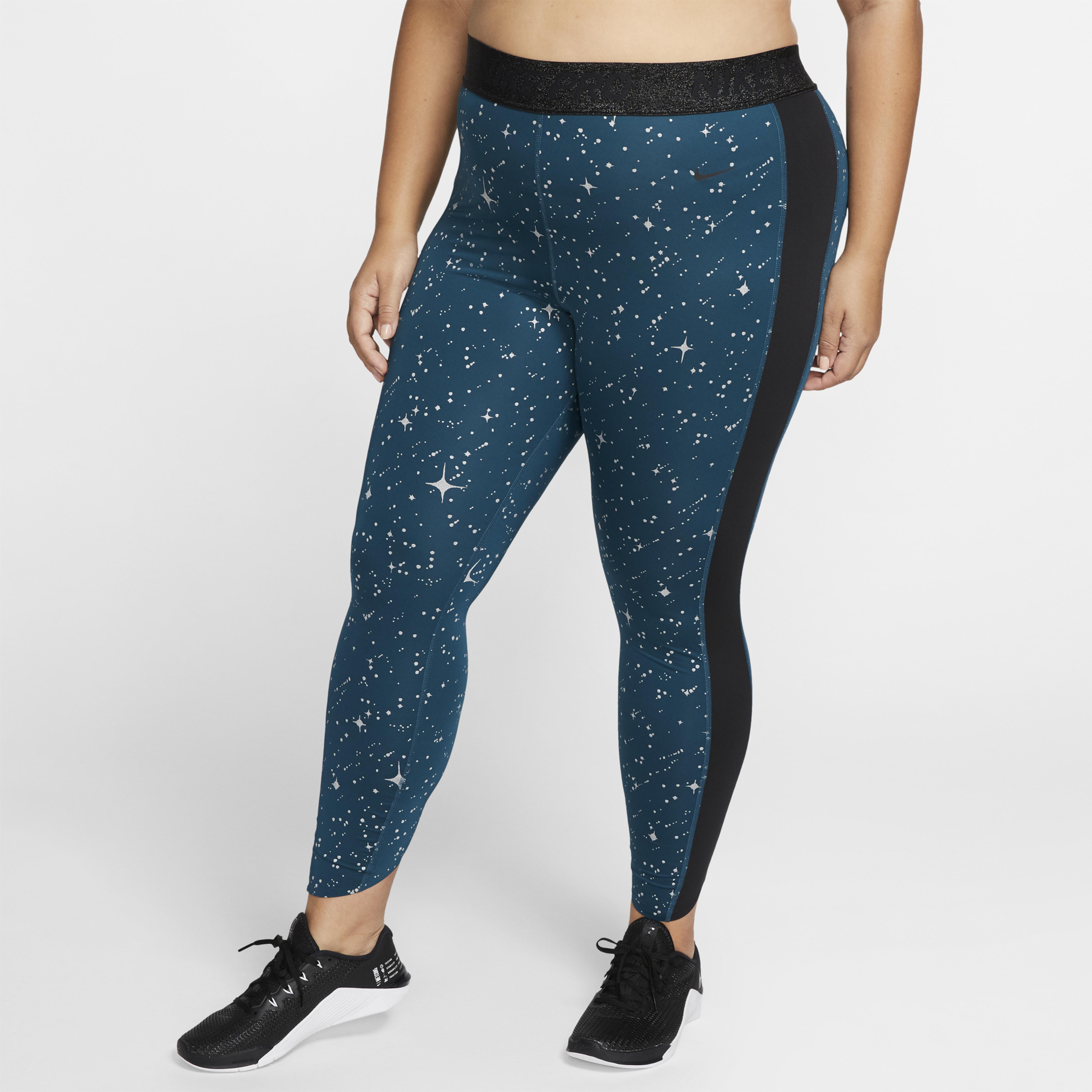 nike pro women's warm starry night training tights