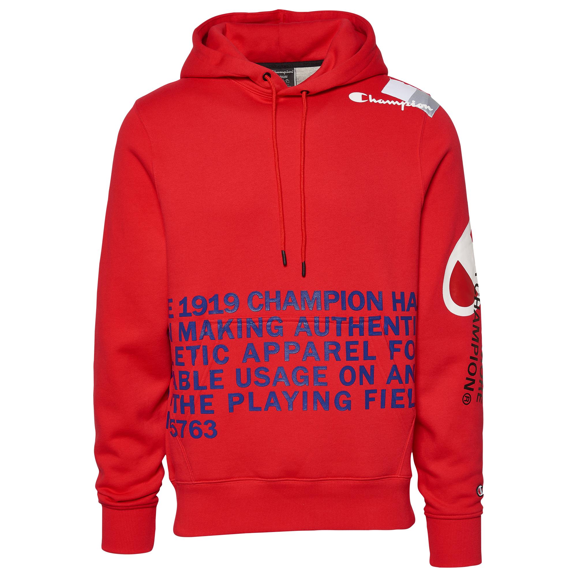 champion red sweatshirt