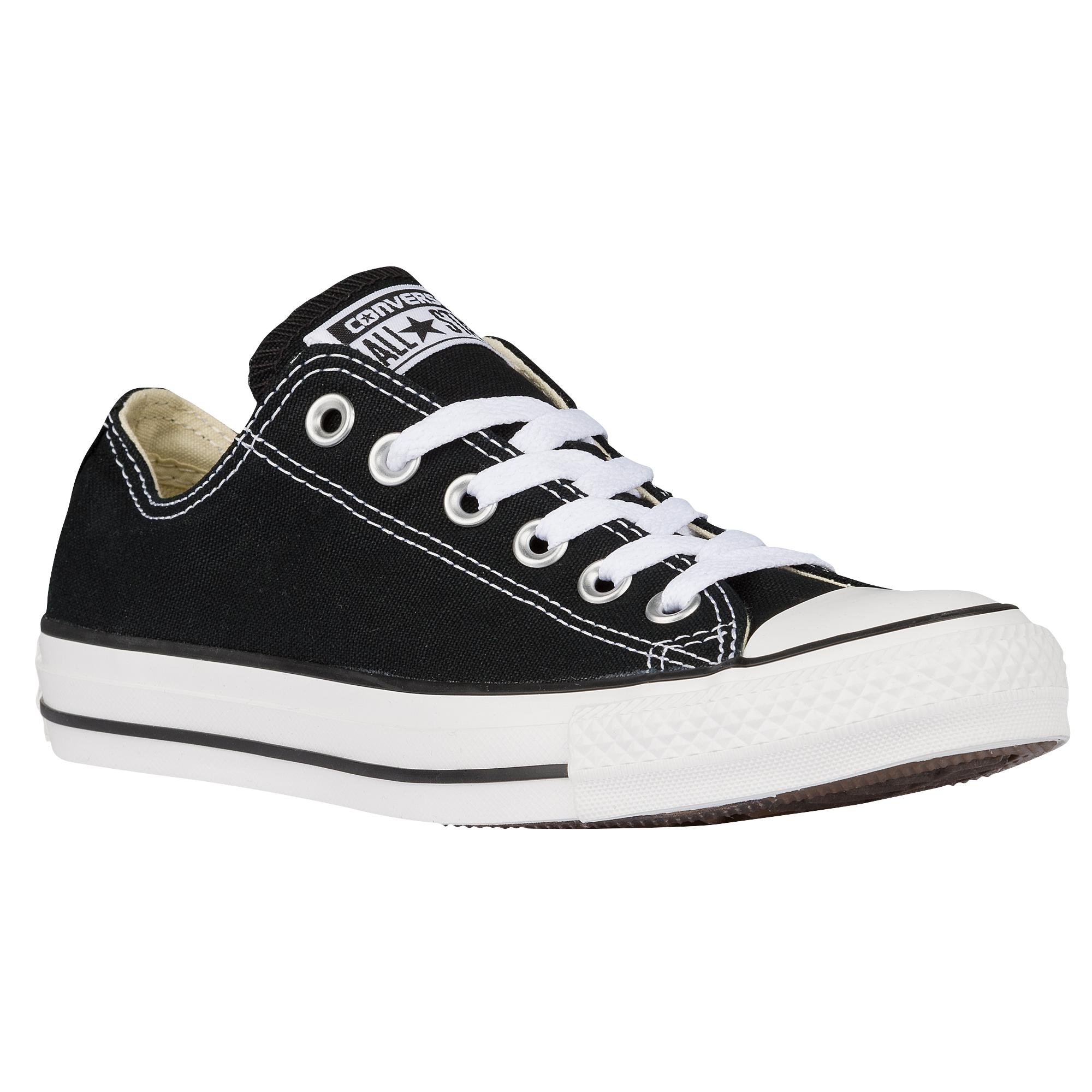 Converse Canvas All Star Ox - Basketball Shoes in Black/White (Black ...