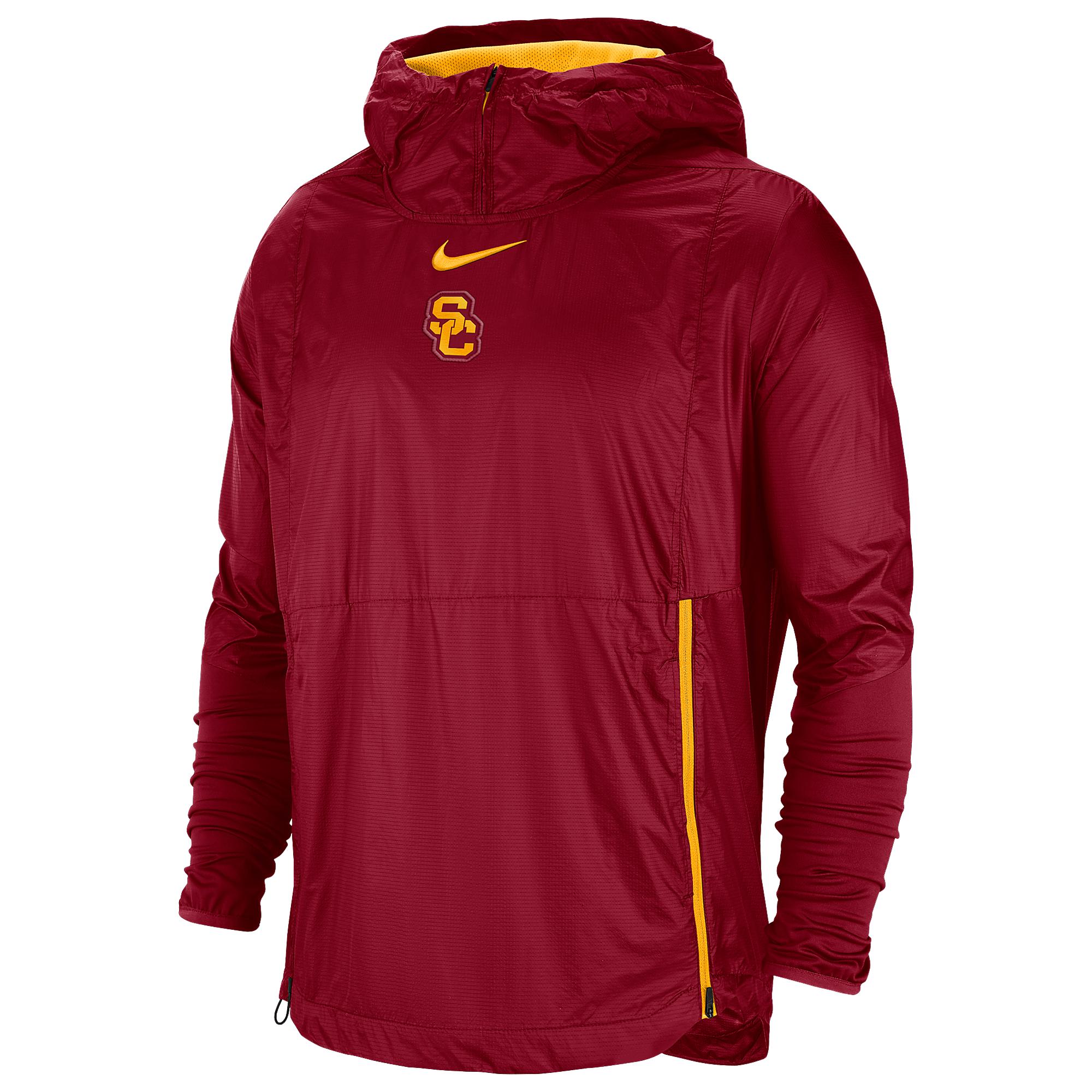 Nike Usc Trojans College Fly Rush Pullover Jacket in Red for Men Lyst