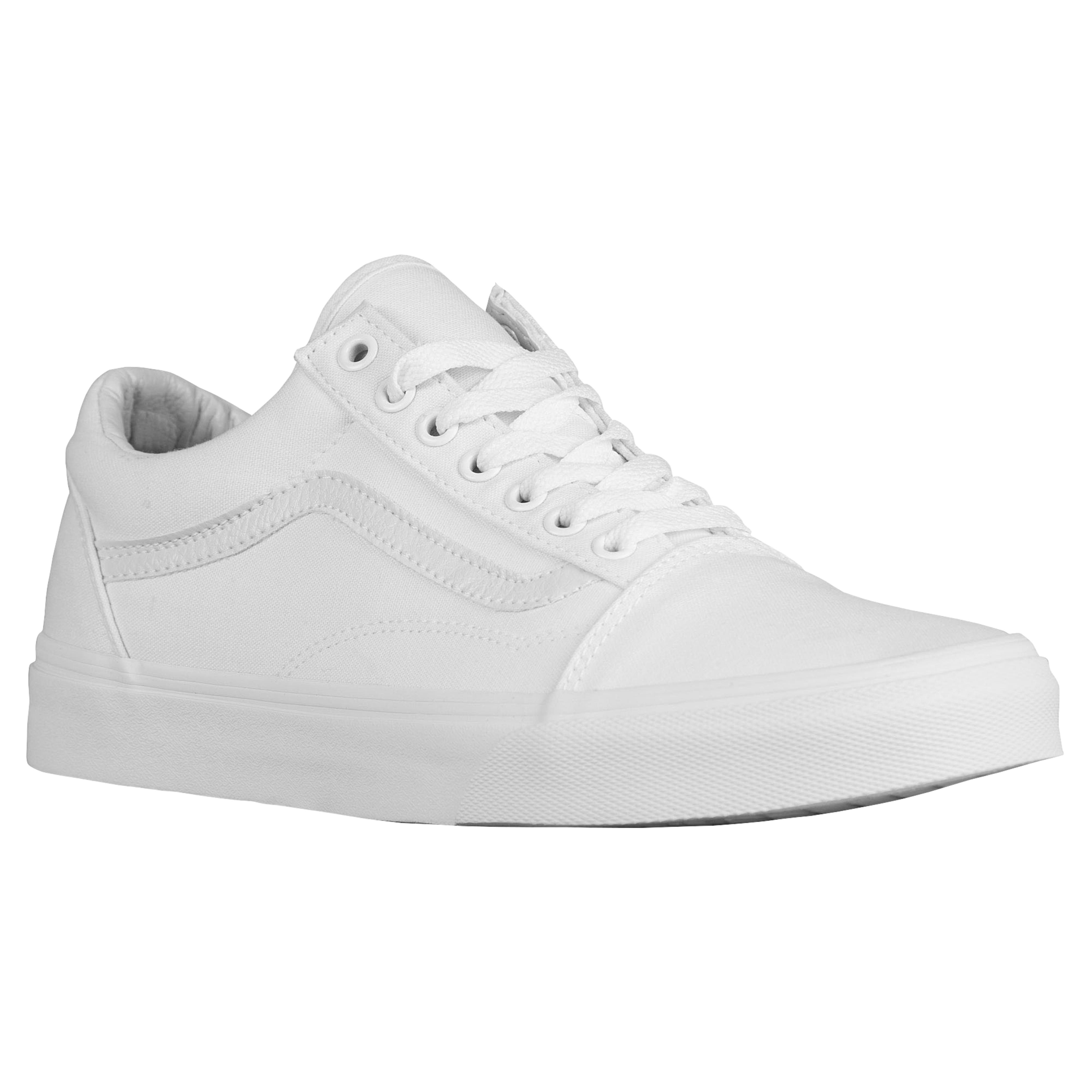 vans old skool white canvas