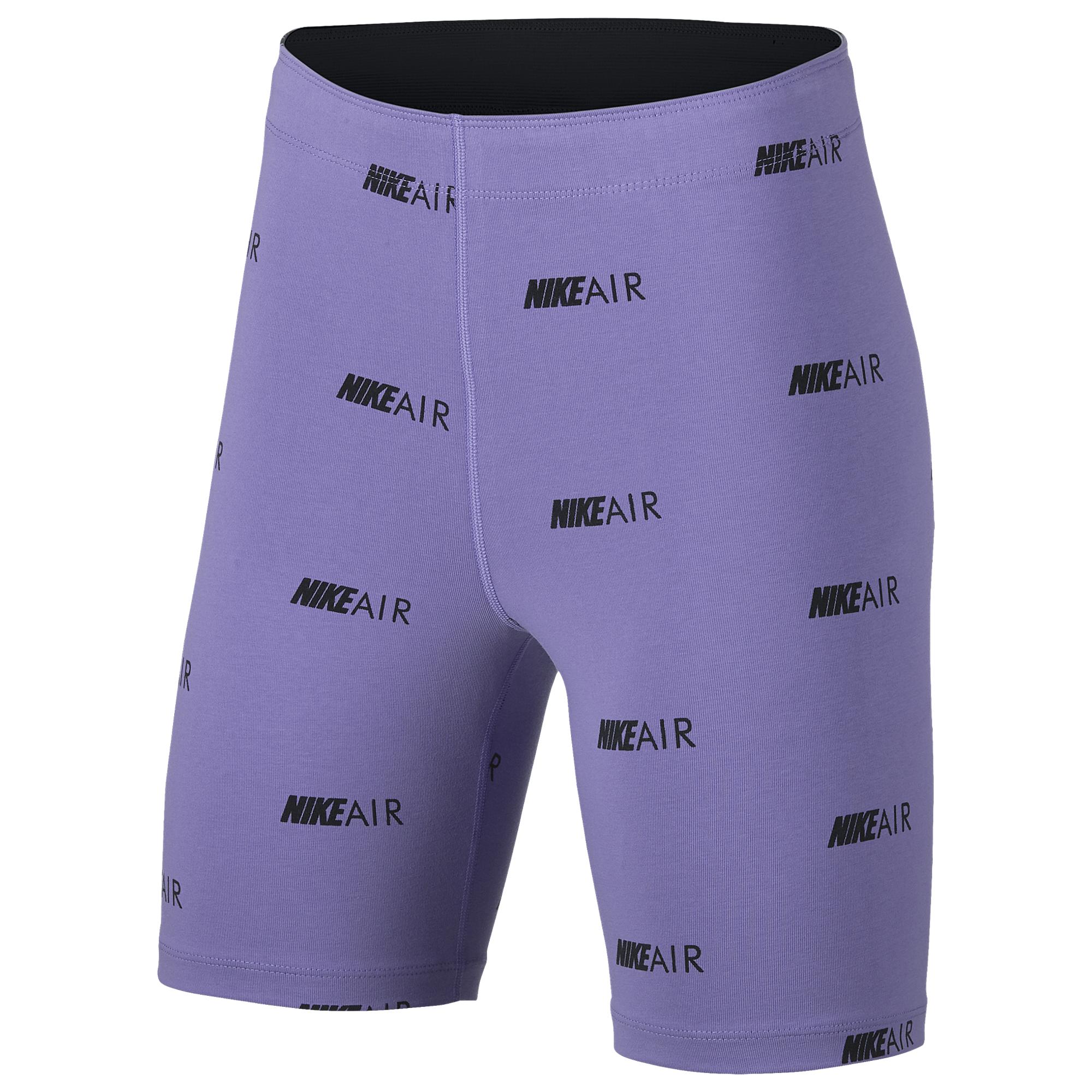 purple nike biker shorts