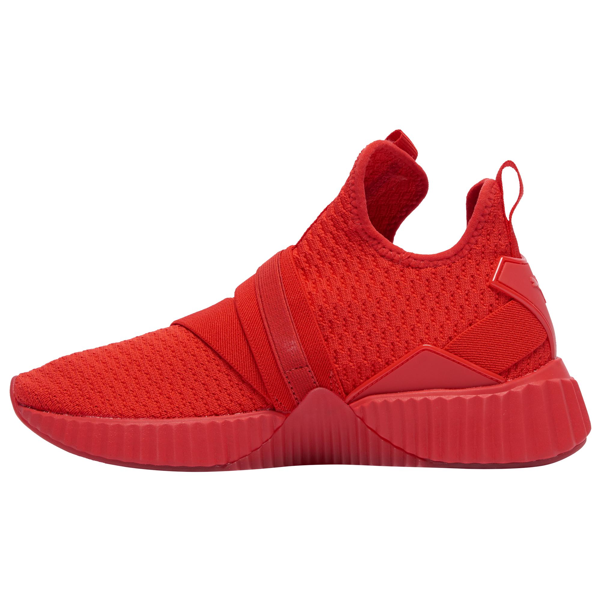 PUMA Rubber Defy Mid Buckle in Red | Lyst