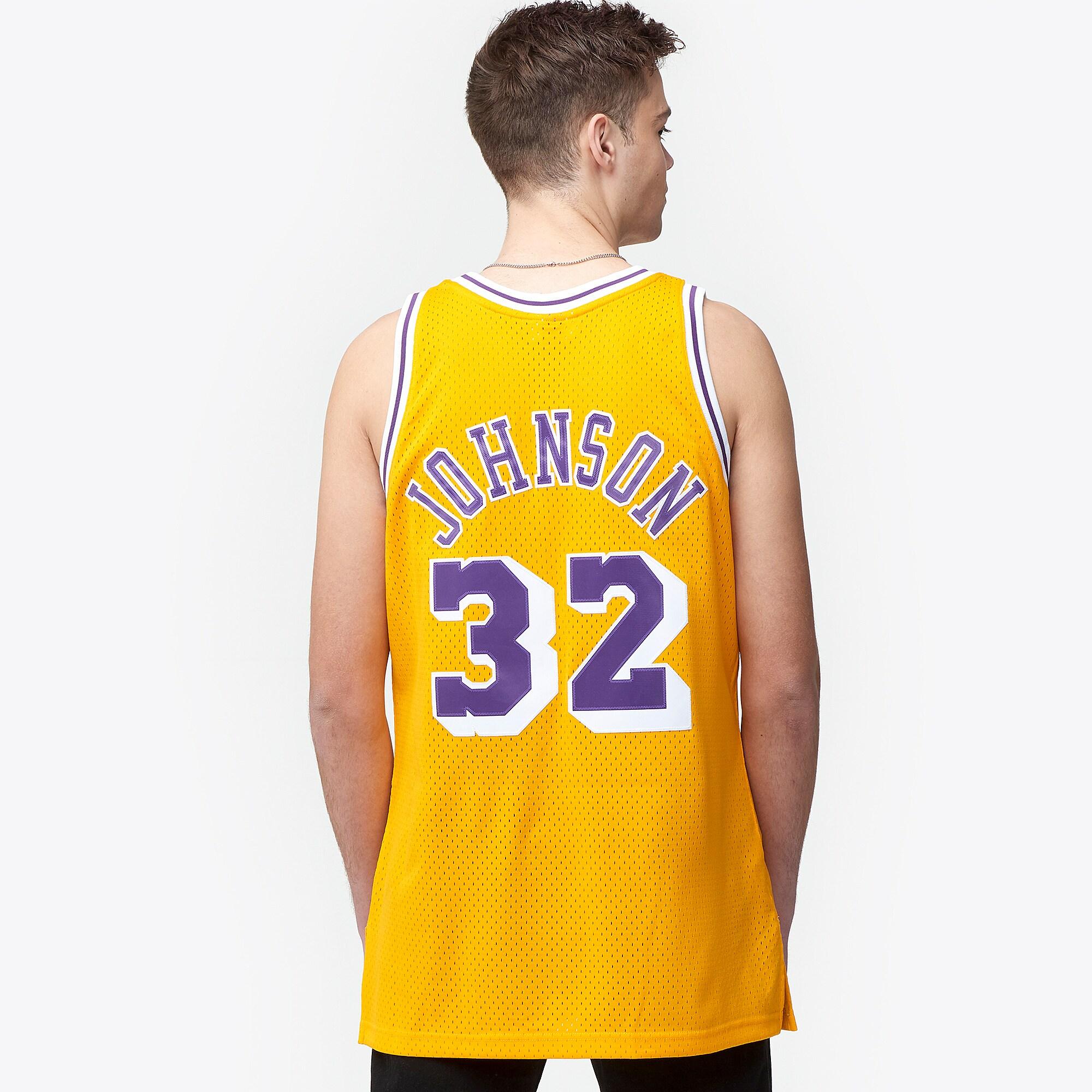 magic johnson mitchell and ness jersey