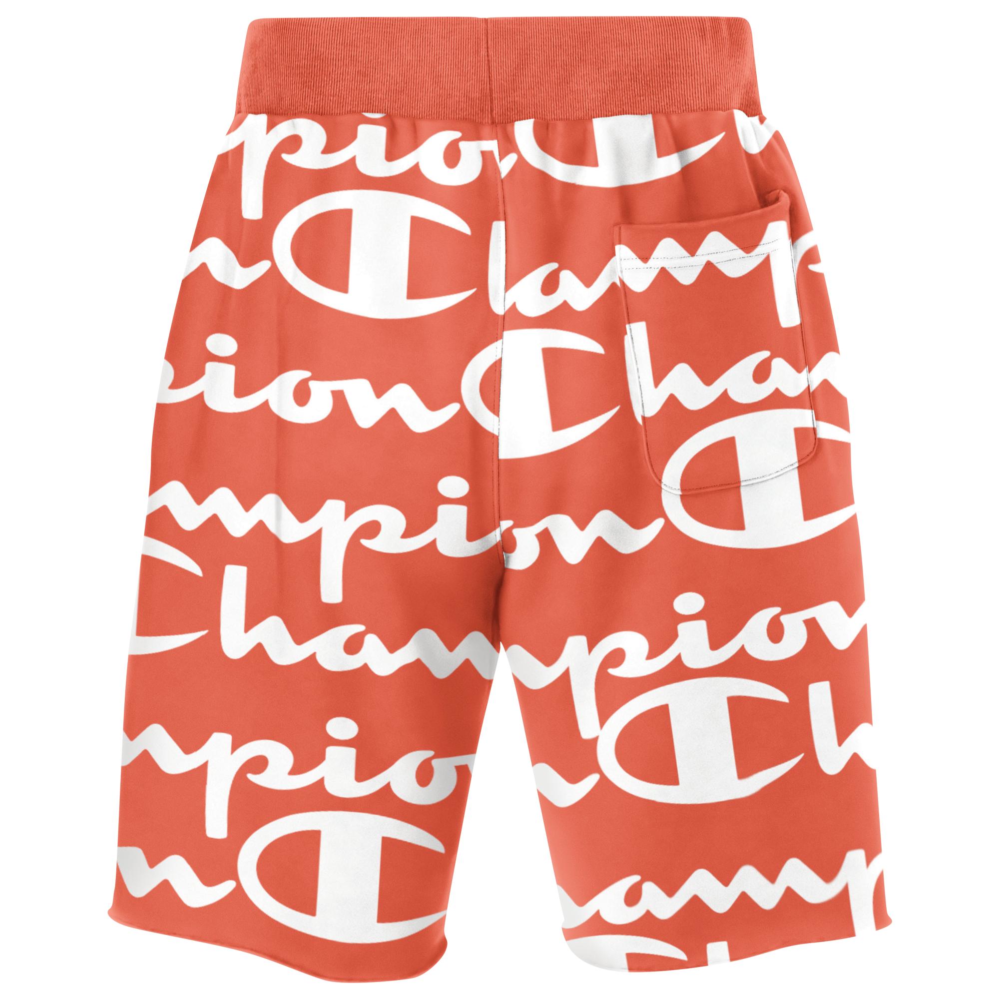 champion reverse weave cut off short aop
