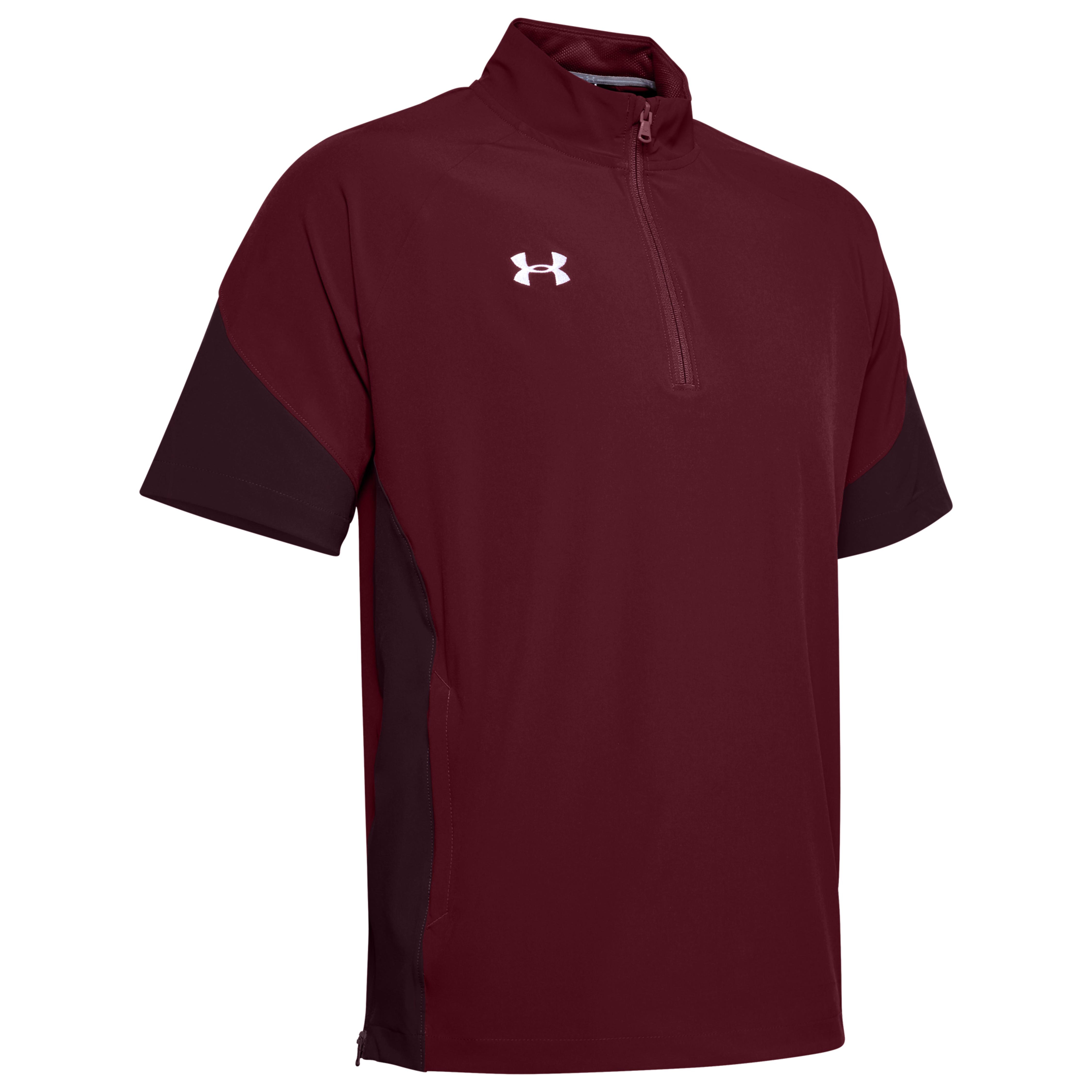Under Armour Synthetic Team Motivate Woven Short Sleeve 1/4 Zip in Red for Men - Lyst