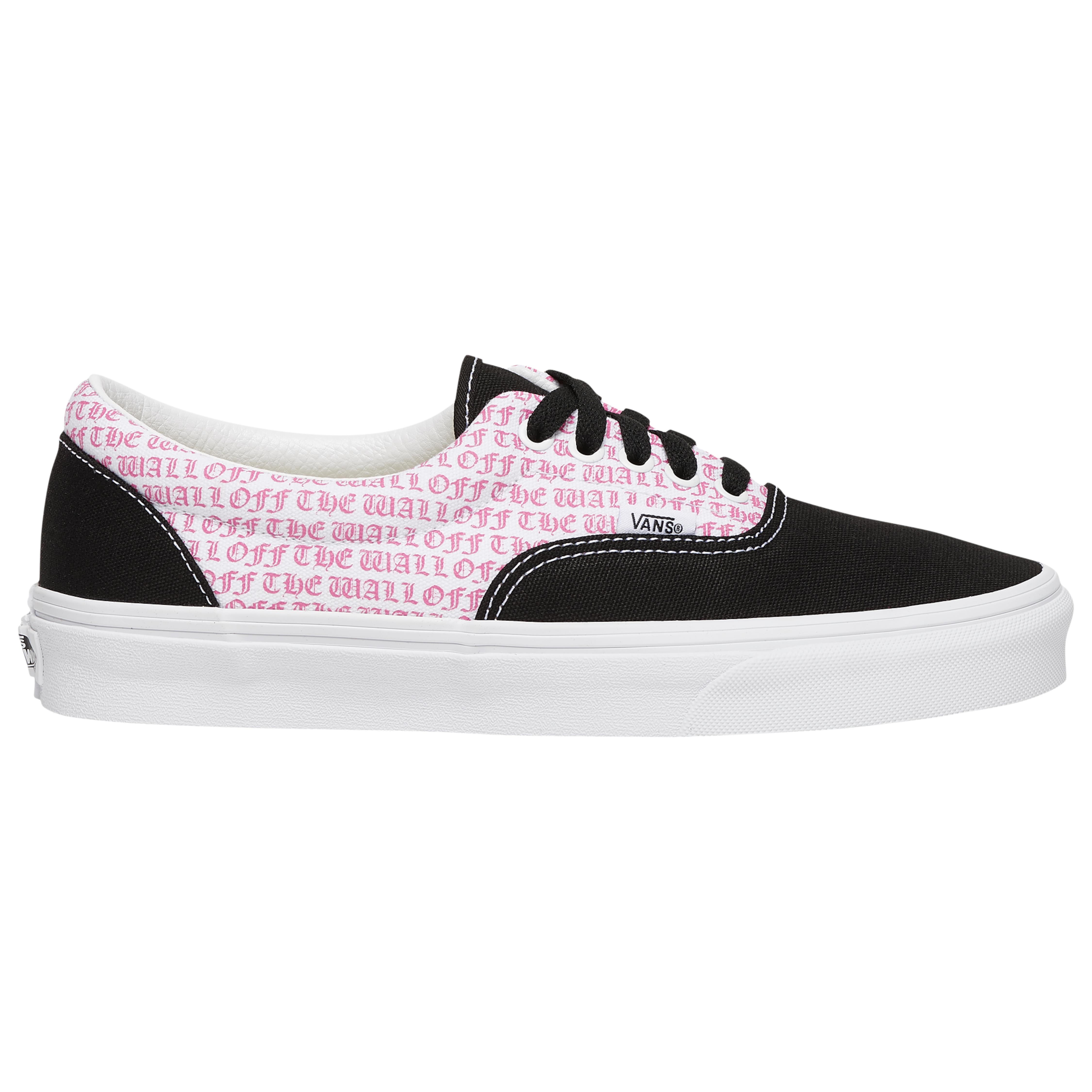 vans black rose shoes