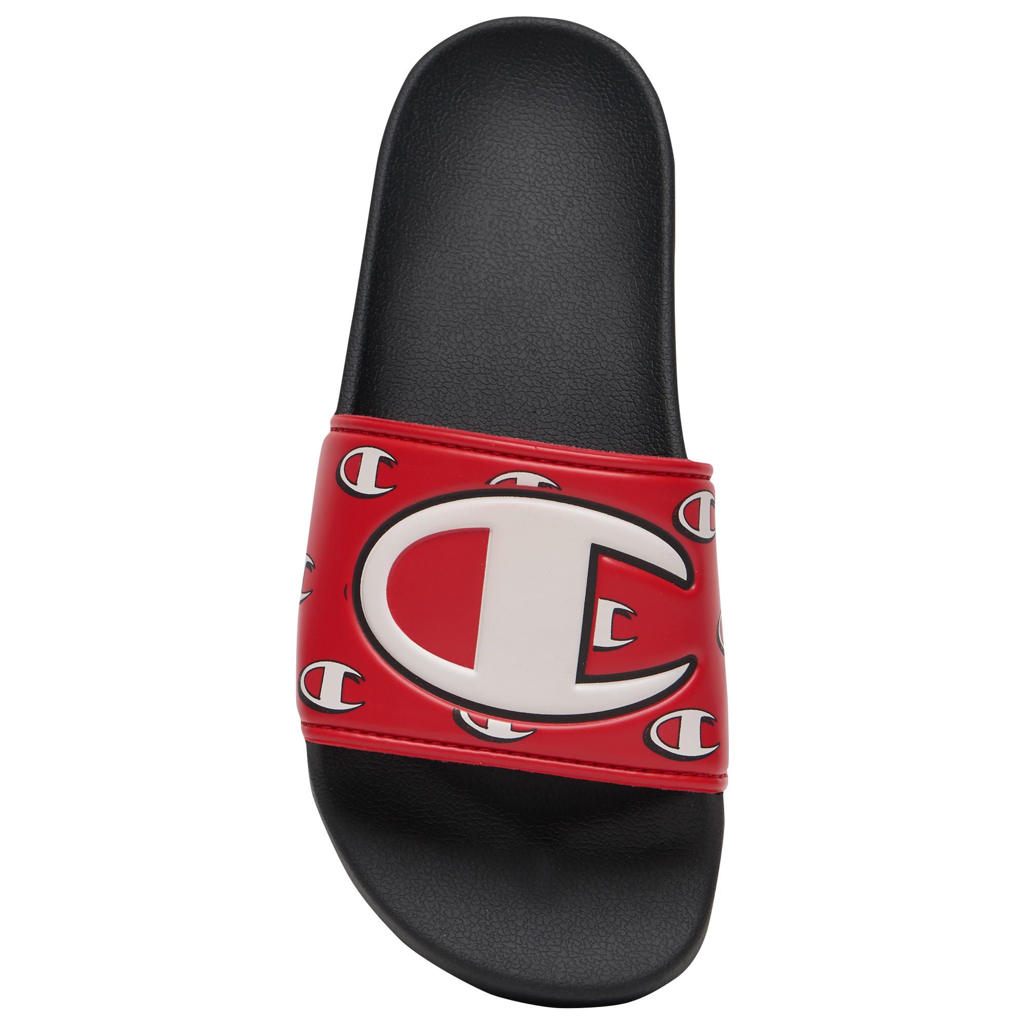 Champion Ipo Repeat C Slides in Red/Black (Red) for Men - Lyst