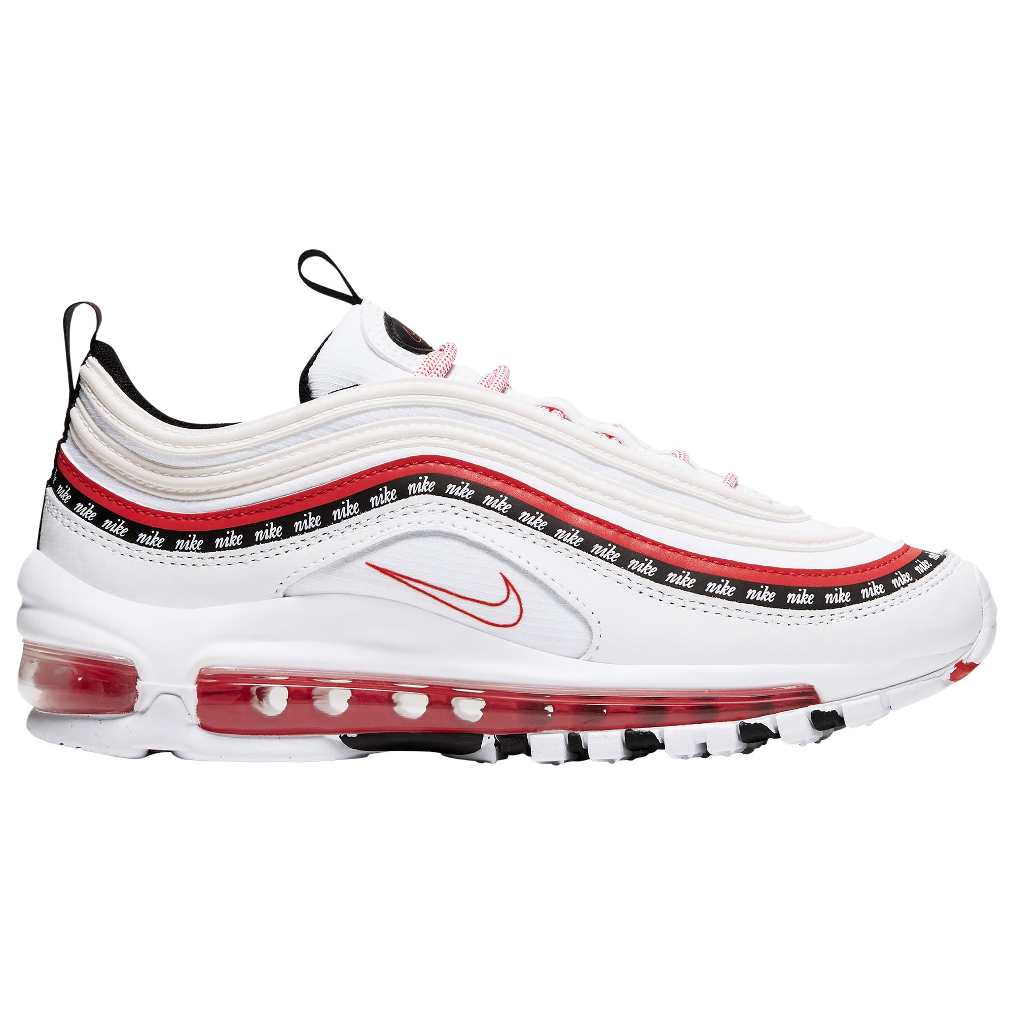 white and red air max 97