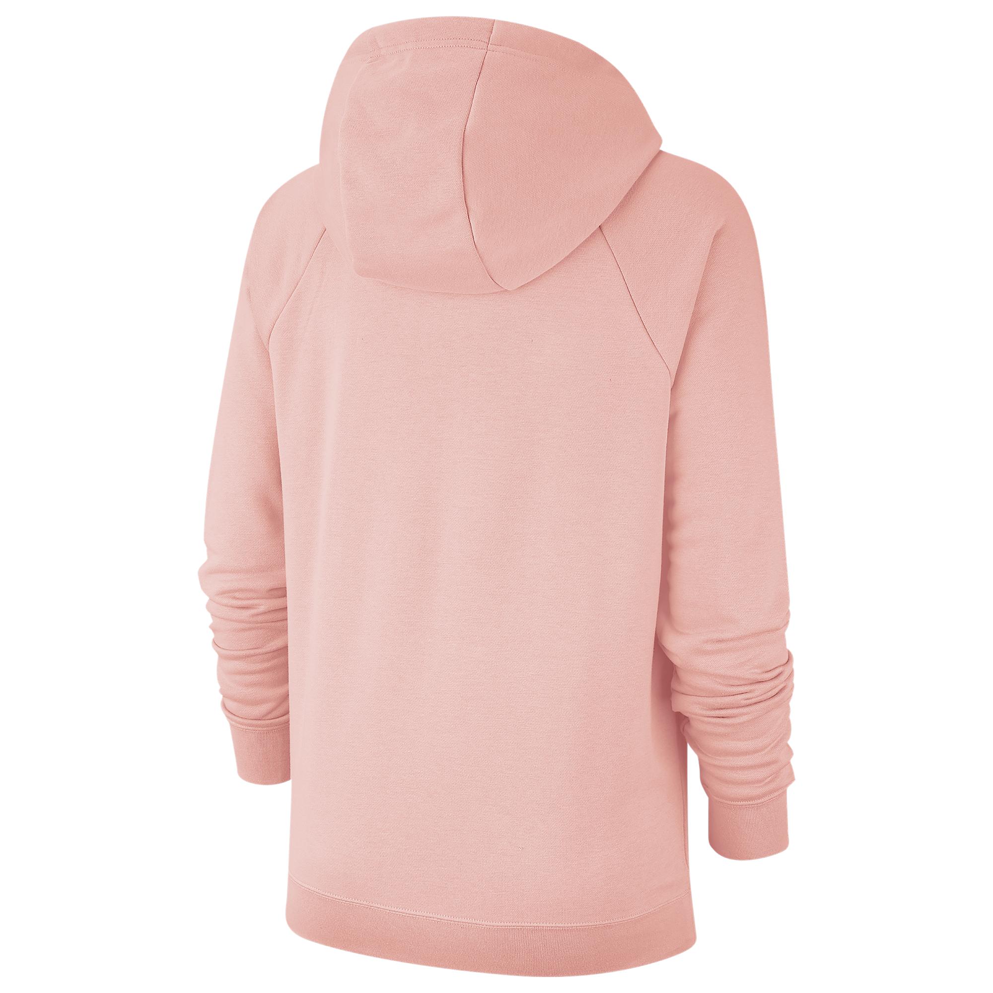 Nike Fleece Sportswear Essential Logo Hoodie in Pink - Save 51% - Lyst