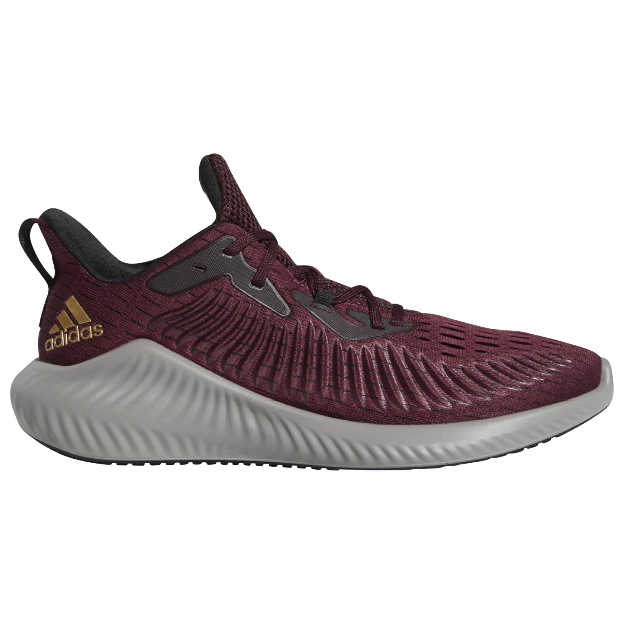 adidas Alphabounce + Run in Maroon/Gold Metallic/Black (Purple) for Men -  Lyst