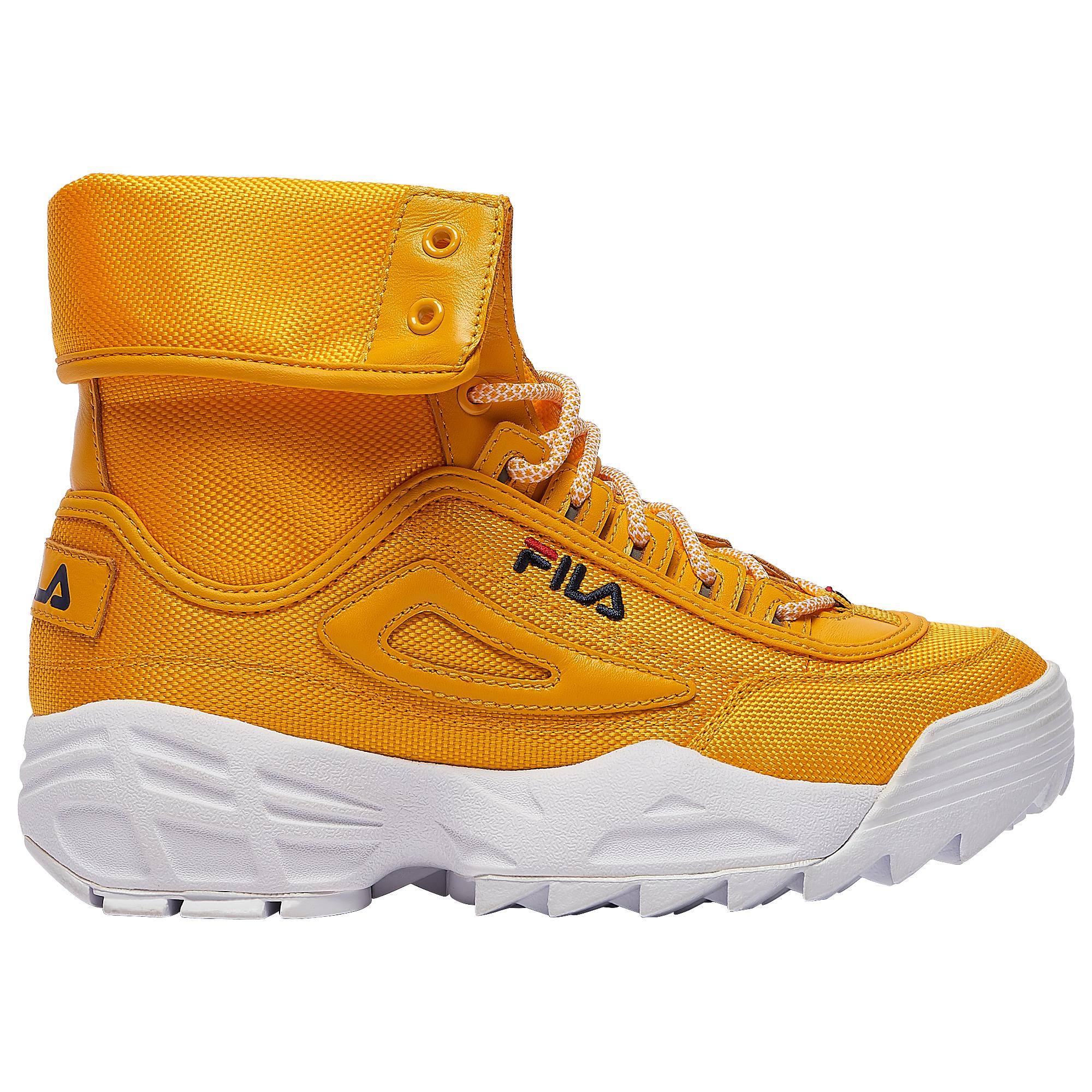burgundy fila boots