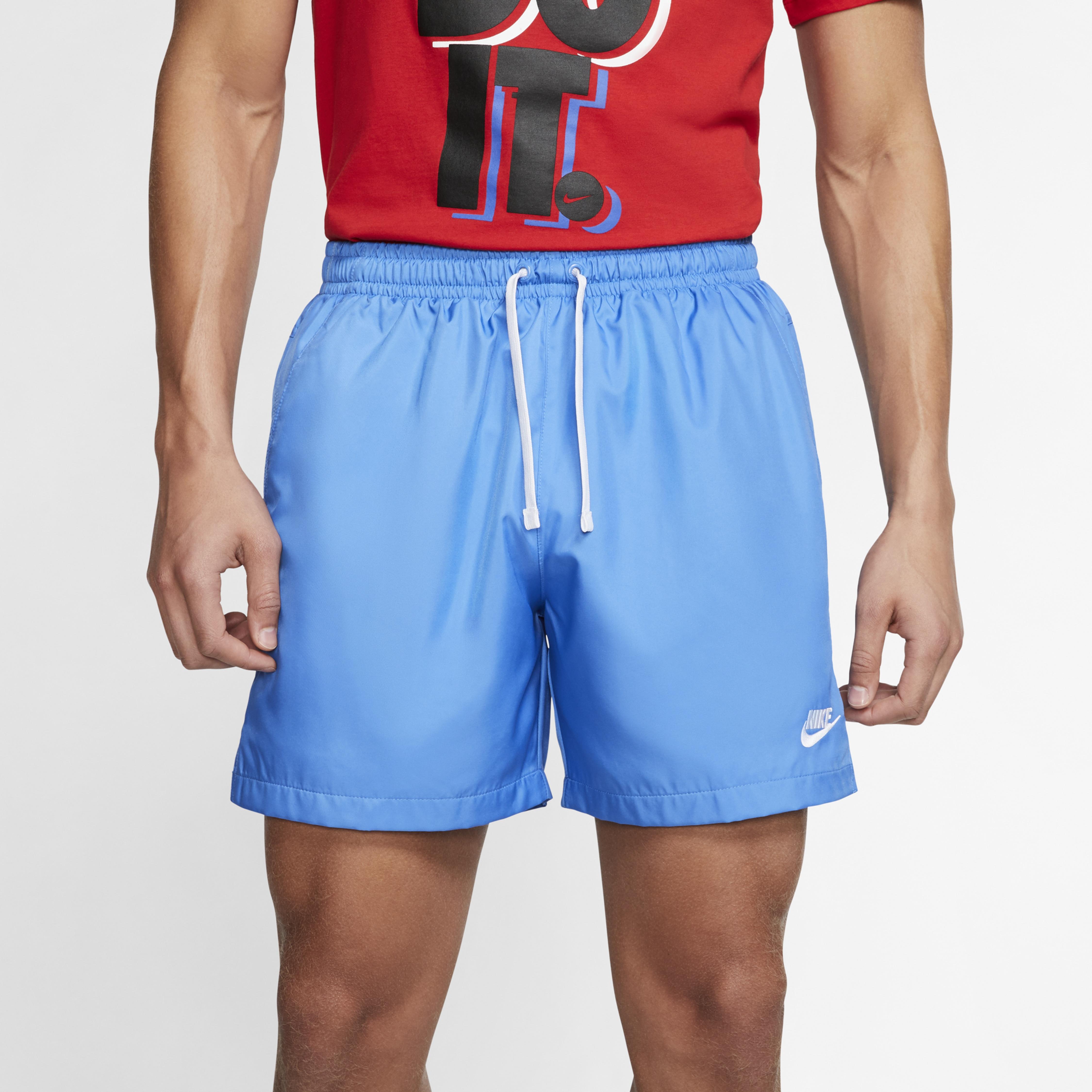 Nike Synthetic Club Essentials Woven Flow Shorts in Blue for Men - Lyst