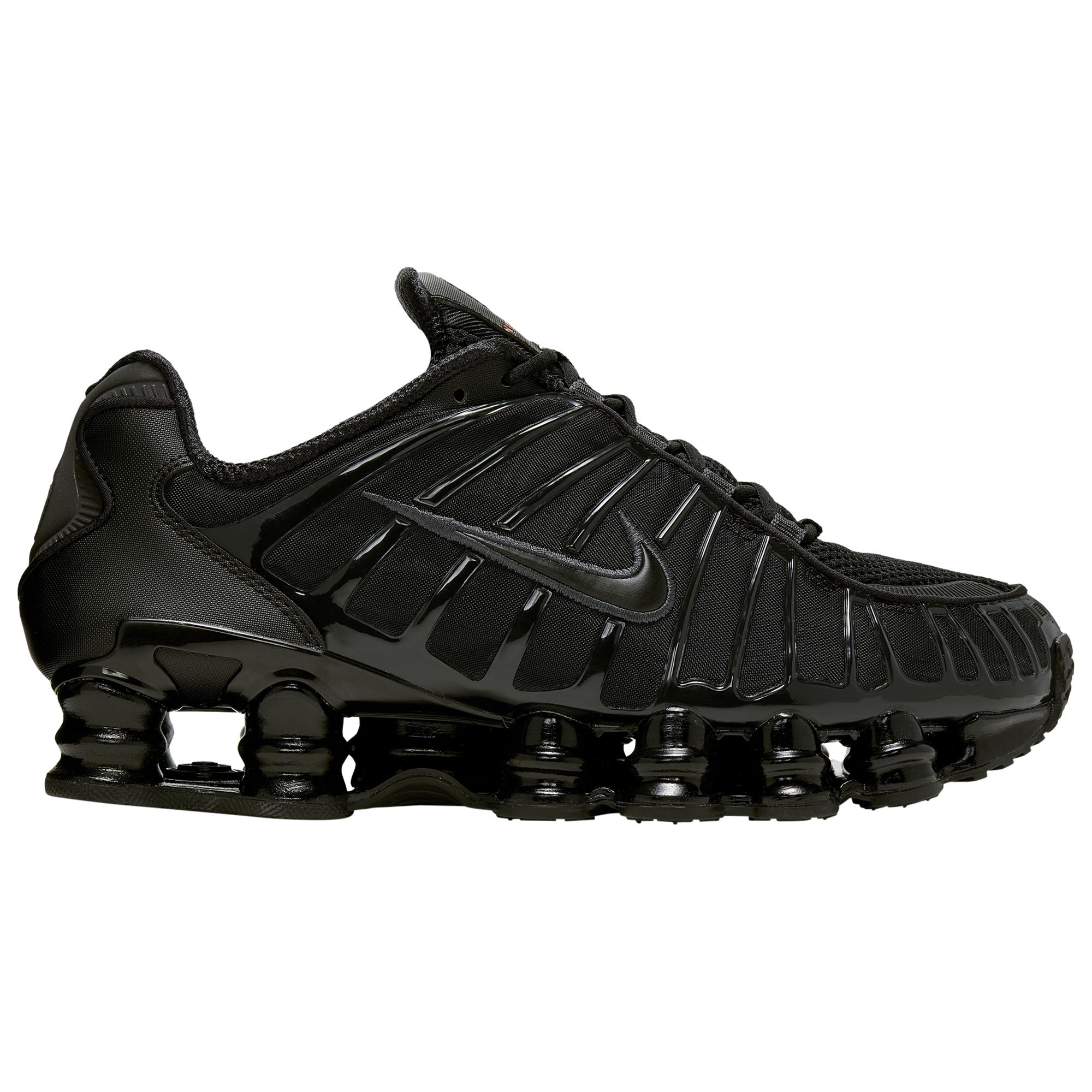 nike black shox tl sneakers