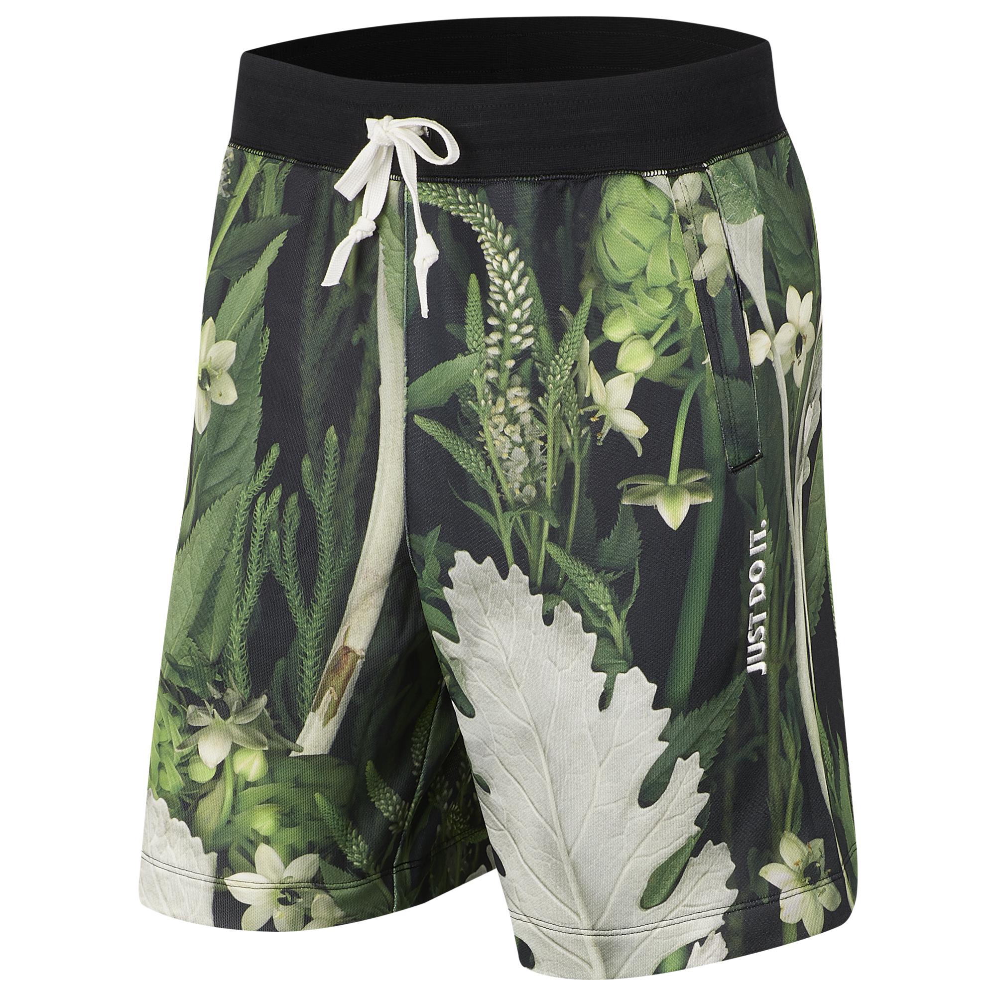 nike men's floral alumni shorts