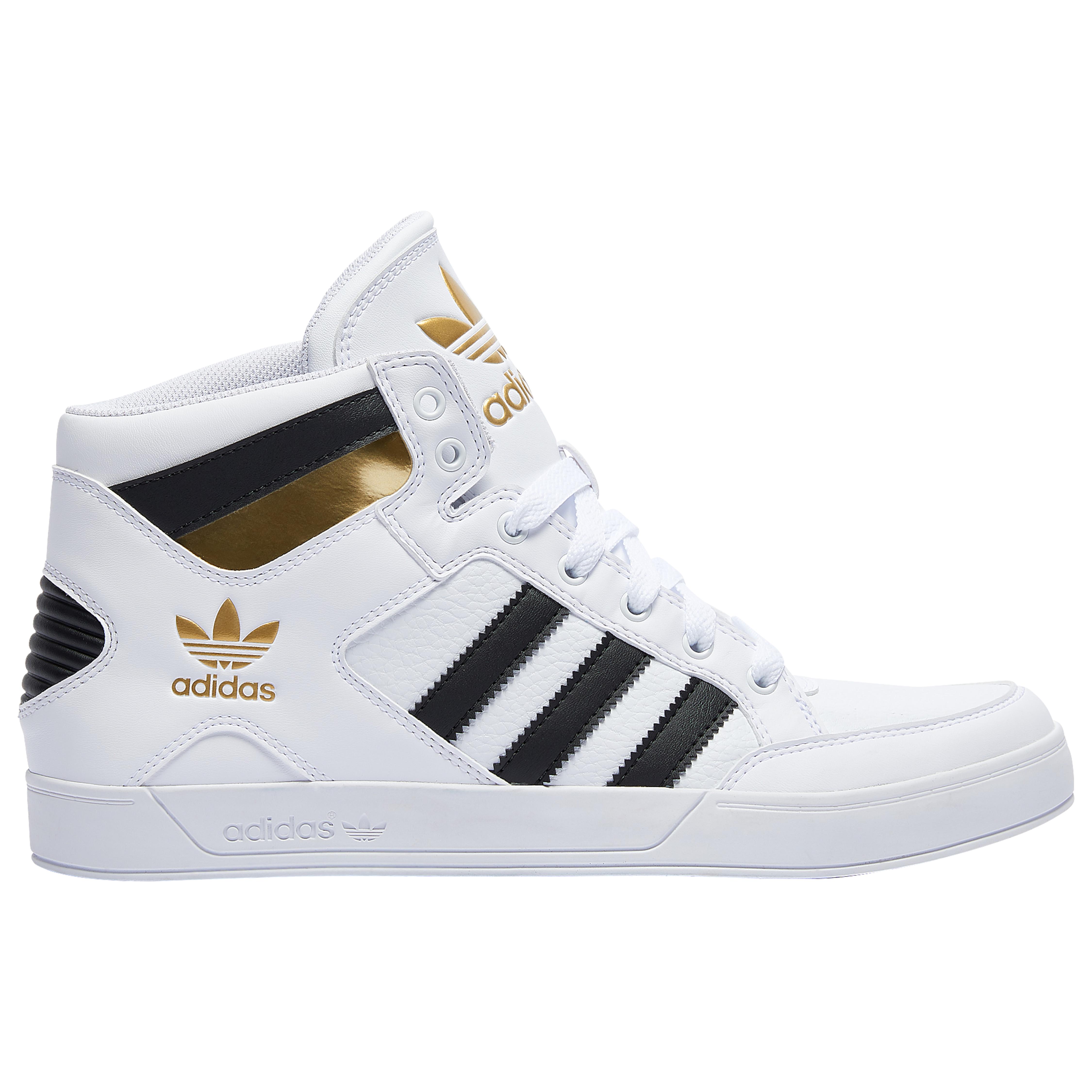 adidas Originals Leather Hardcourt in White/Black/Gold Metallic (Metallic) for Men - Save 31% - Lyst