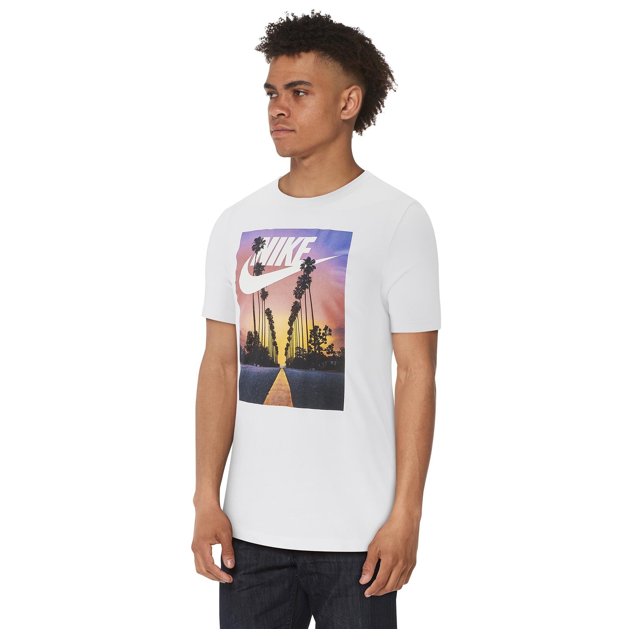Nike Cotton Sunset Palm T-shirt in White for Men - Lyst