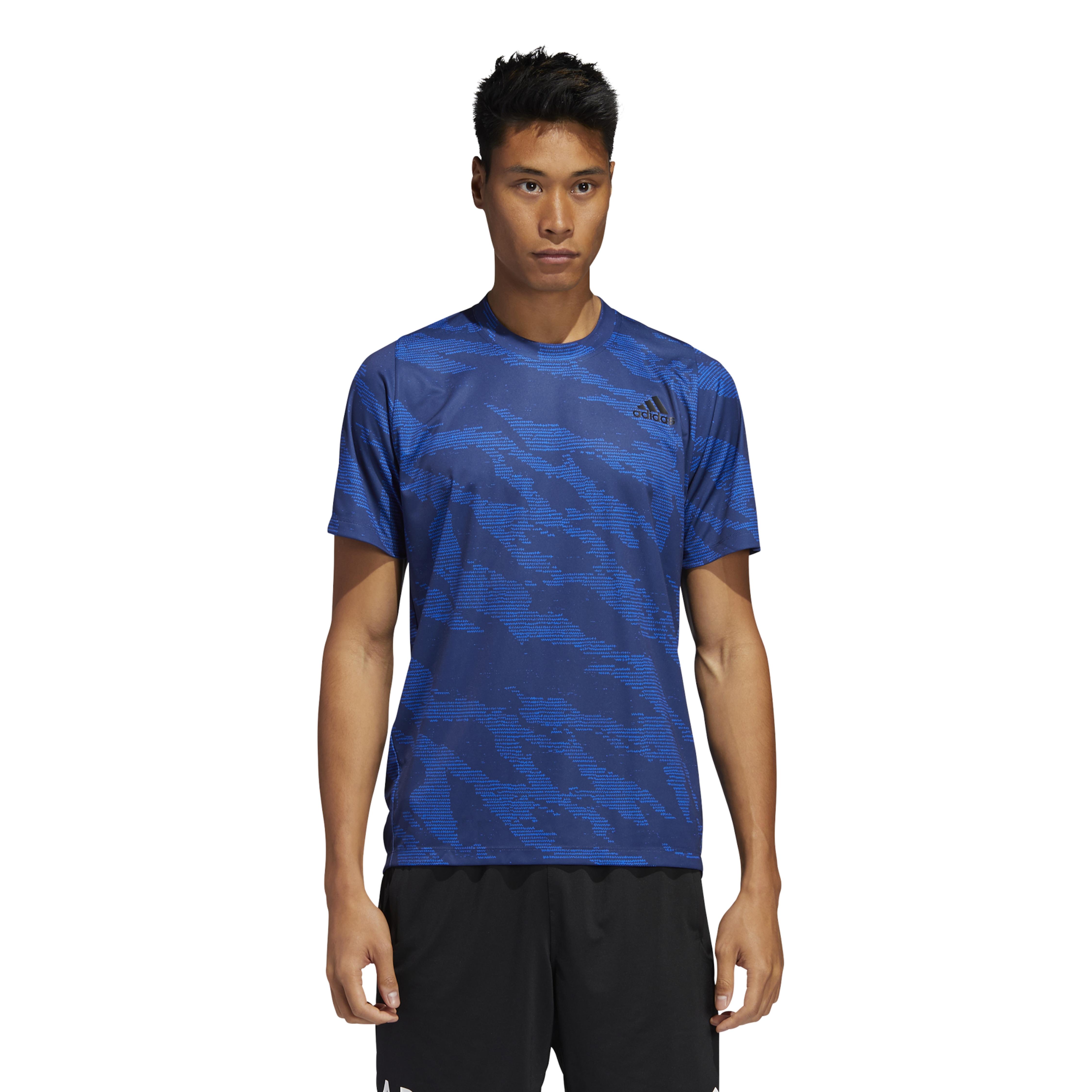 adidas Synthetic True Camo T-shirt in Blue for Men - Lyst