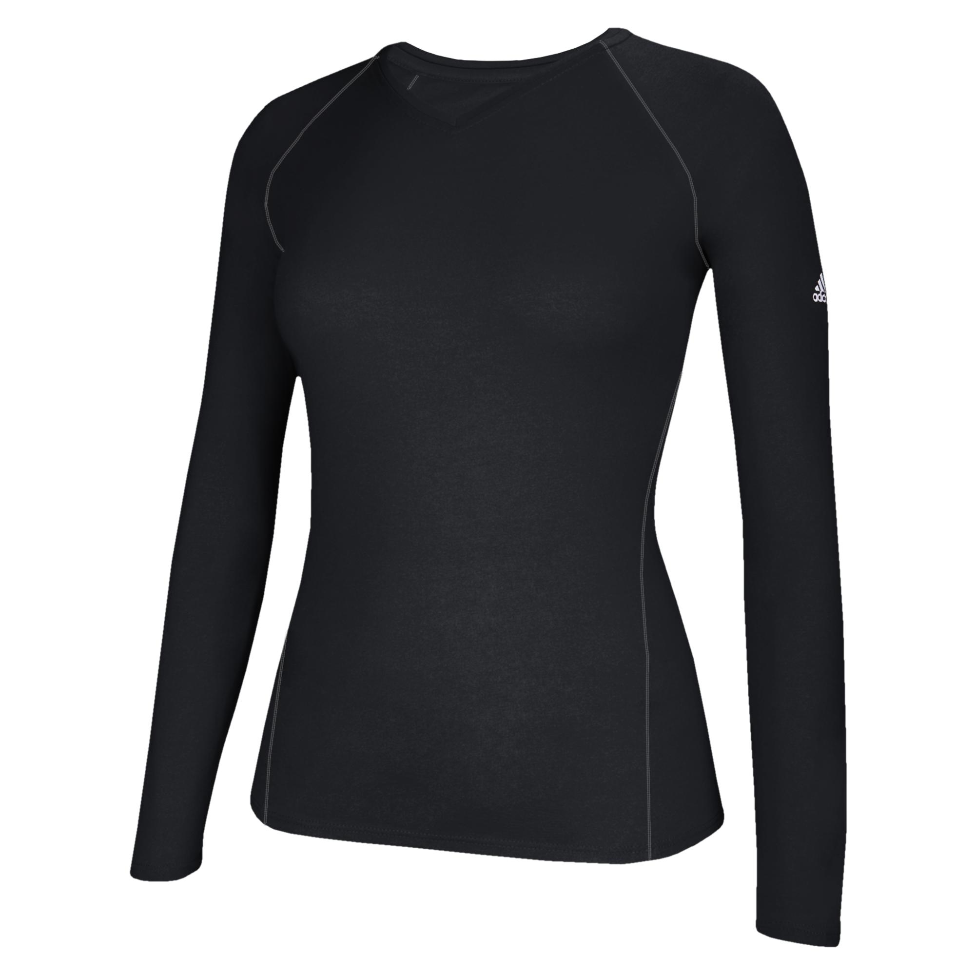 adidas Synthetic Team Climalite Long Sleeve T-shirt in Black - Lyst