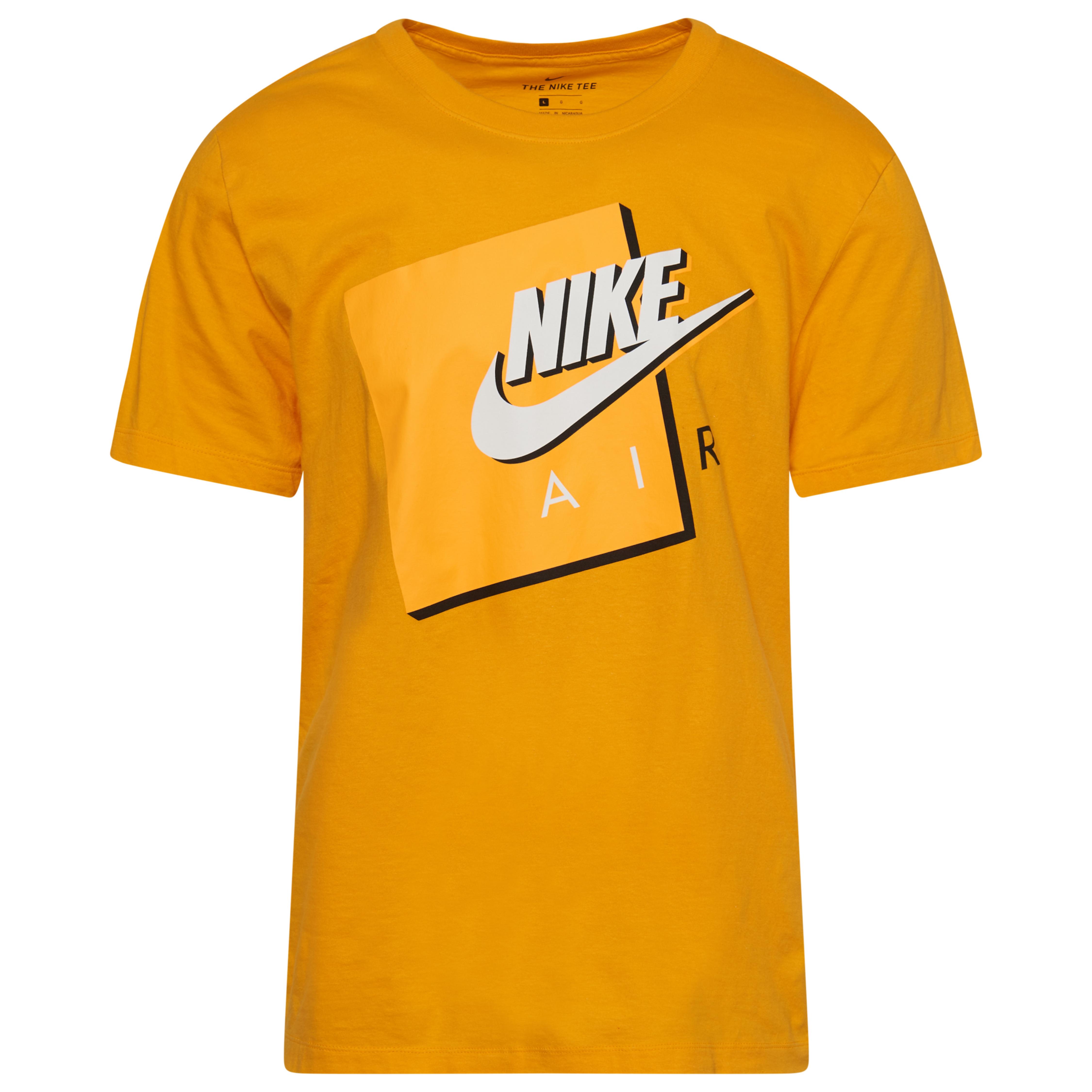 white and gold nike t shirt
