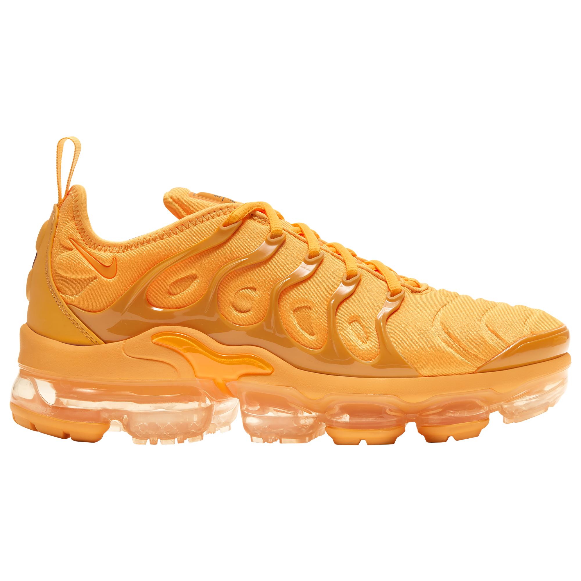Nike Leather Air Vapormax Plus Running Shoes in Orange - Lyst