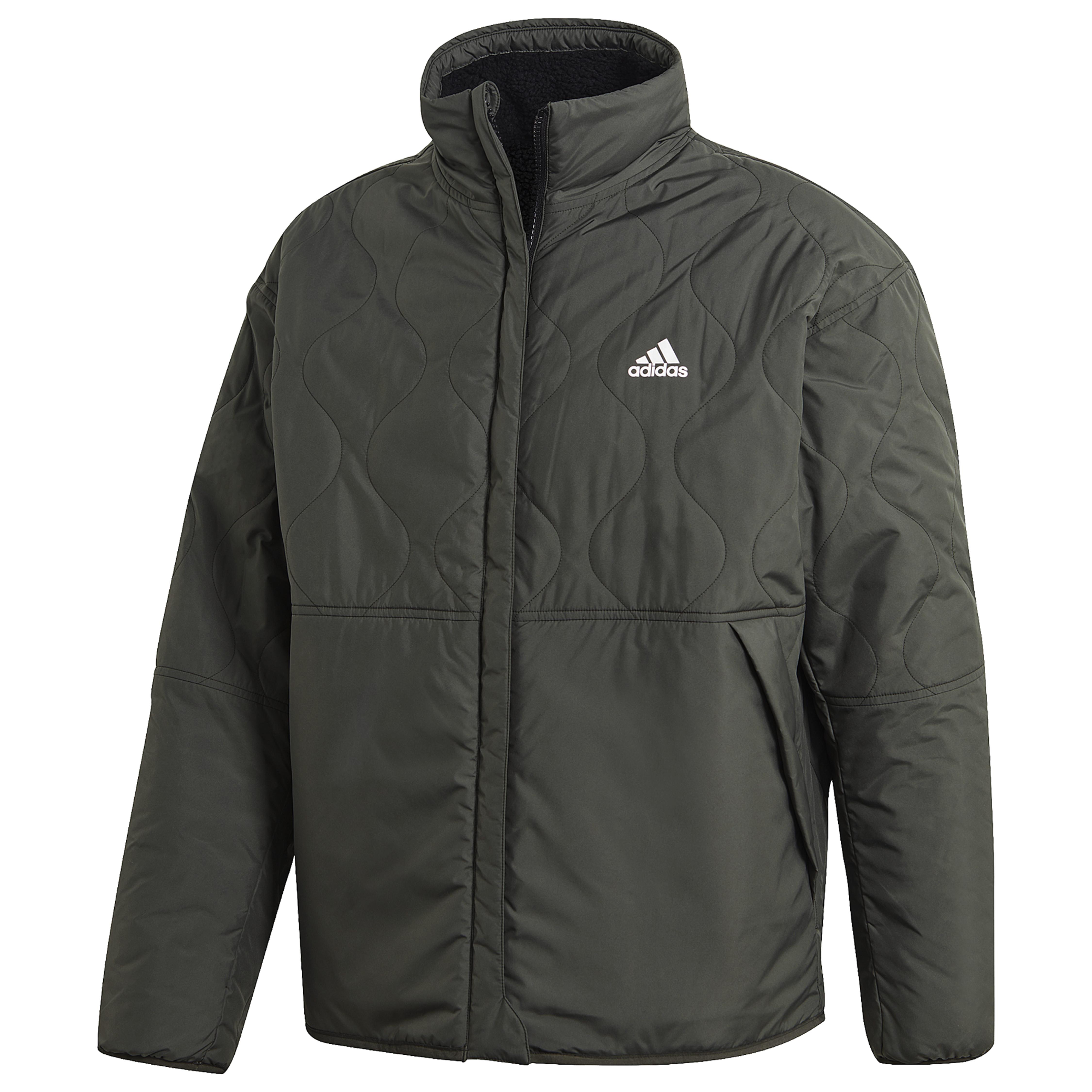 adidas reversible jacket grey and black