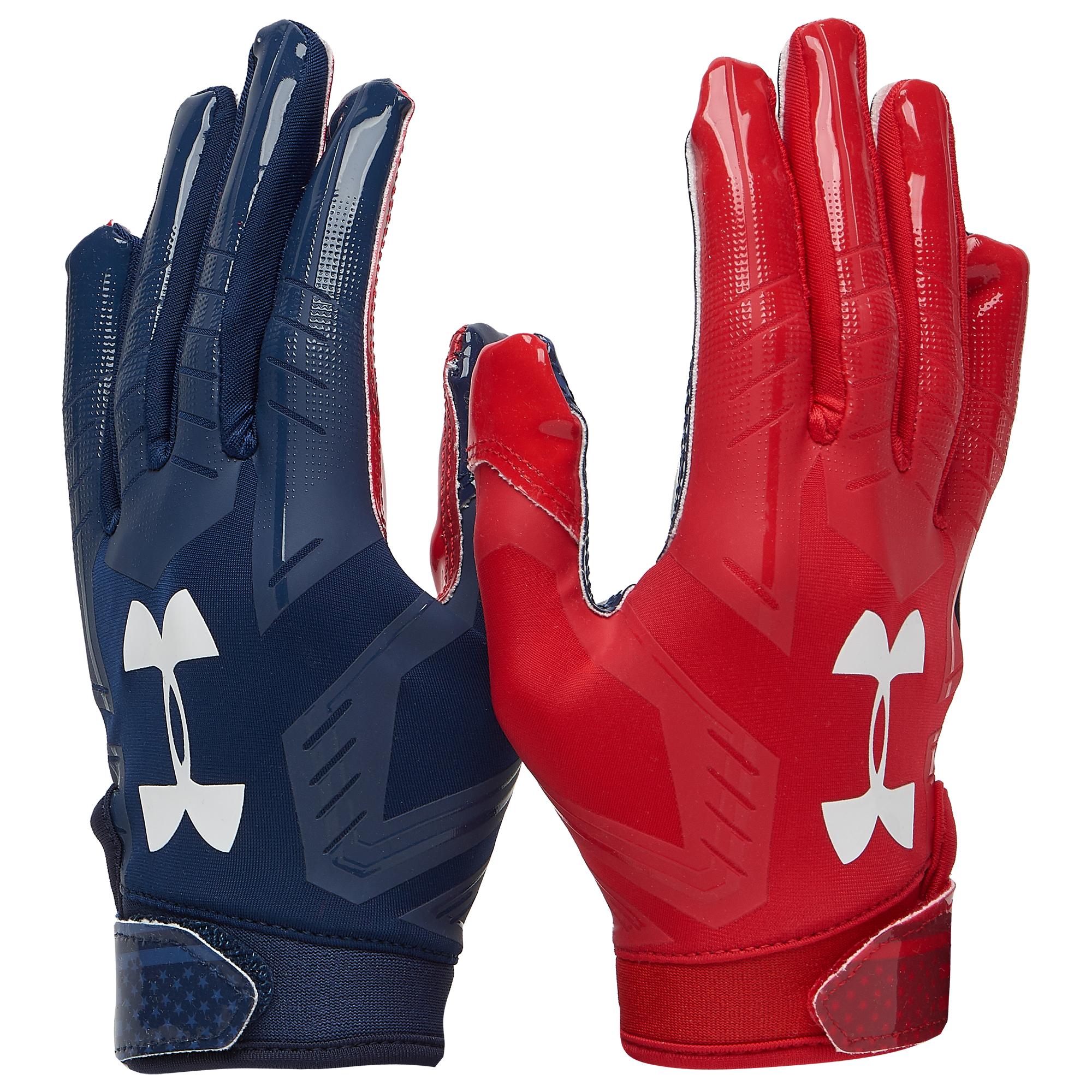 Under Armour Men's UA Spotlight Football Gloves Size XL Black/Silver 1326218 001